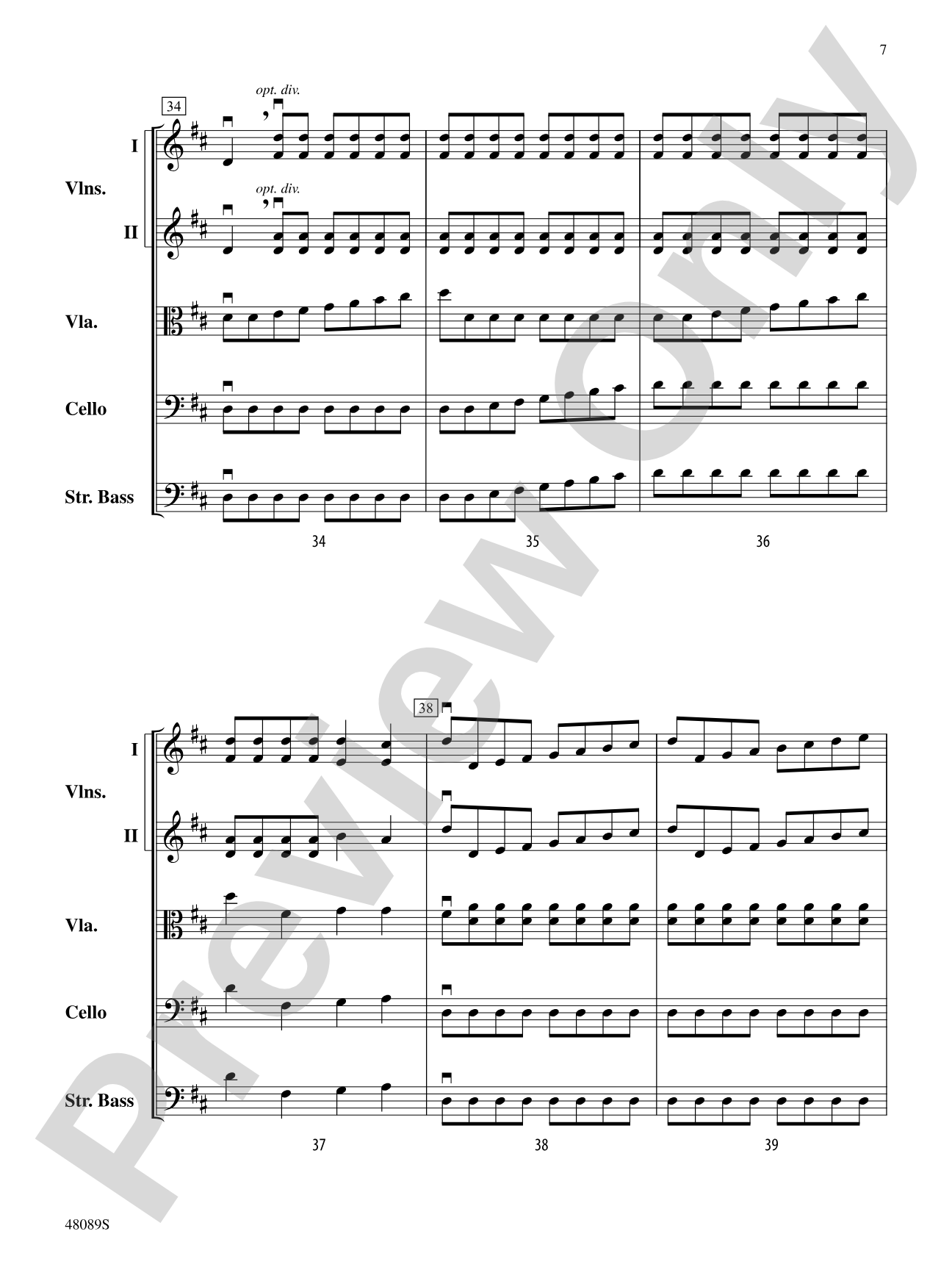 Allegro Molto: String Orchestra Conductor Score & Parts