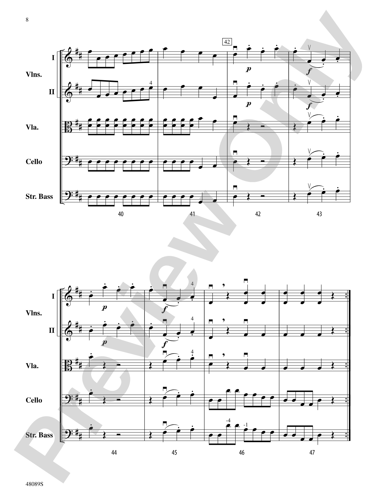 Allegro Molto: String Orchestra Conductor Score & Parts