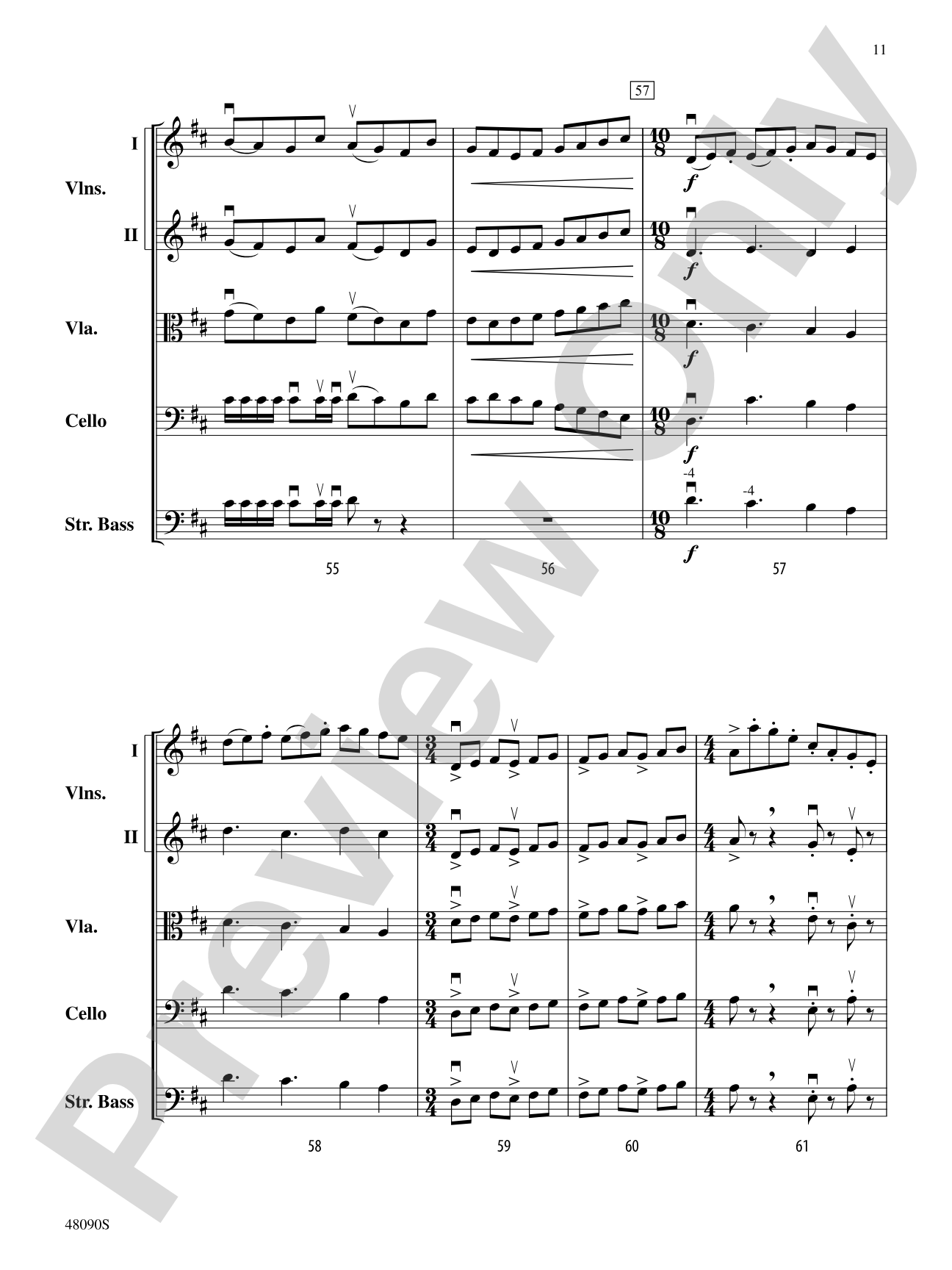 School: String Orchestra Conductor Score & Parts