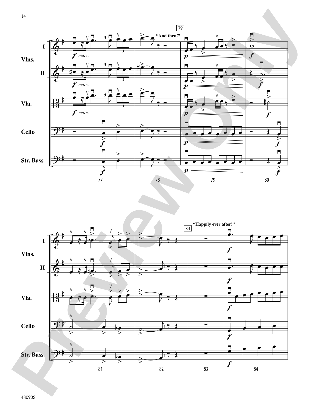 School: String Orchestra Conductor Score & Parts