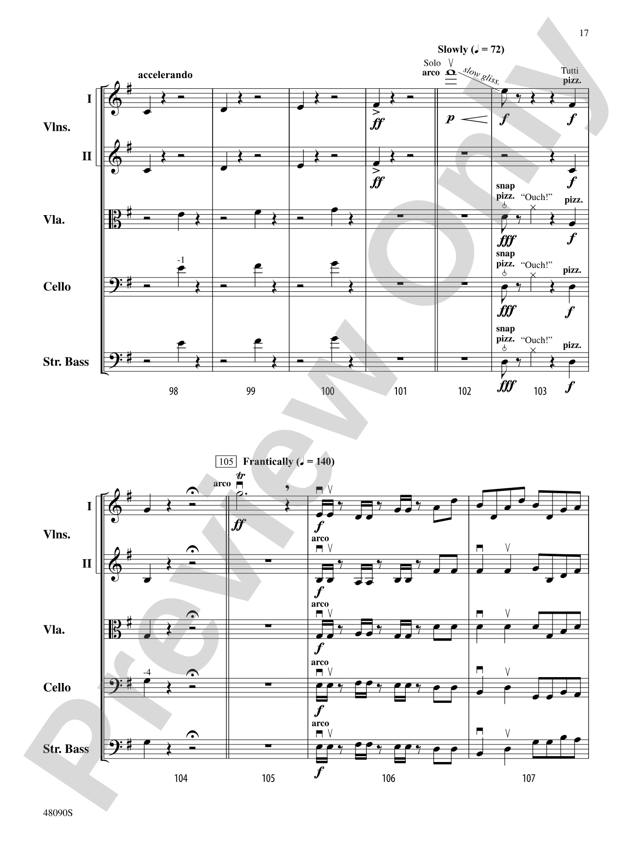 School: String Orchestra Conductor Score & Parts