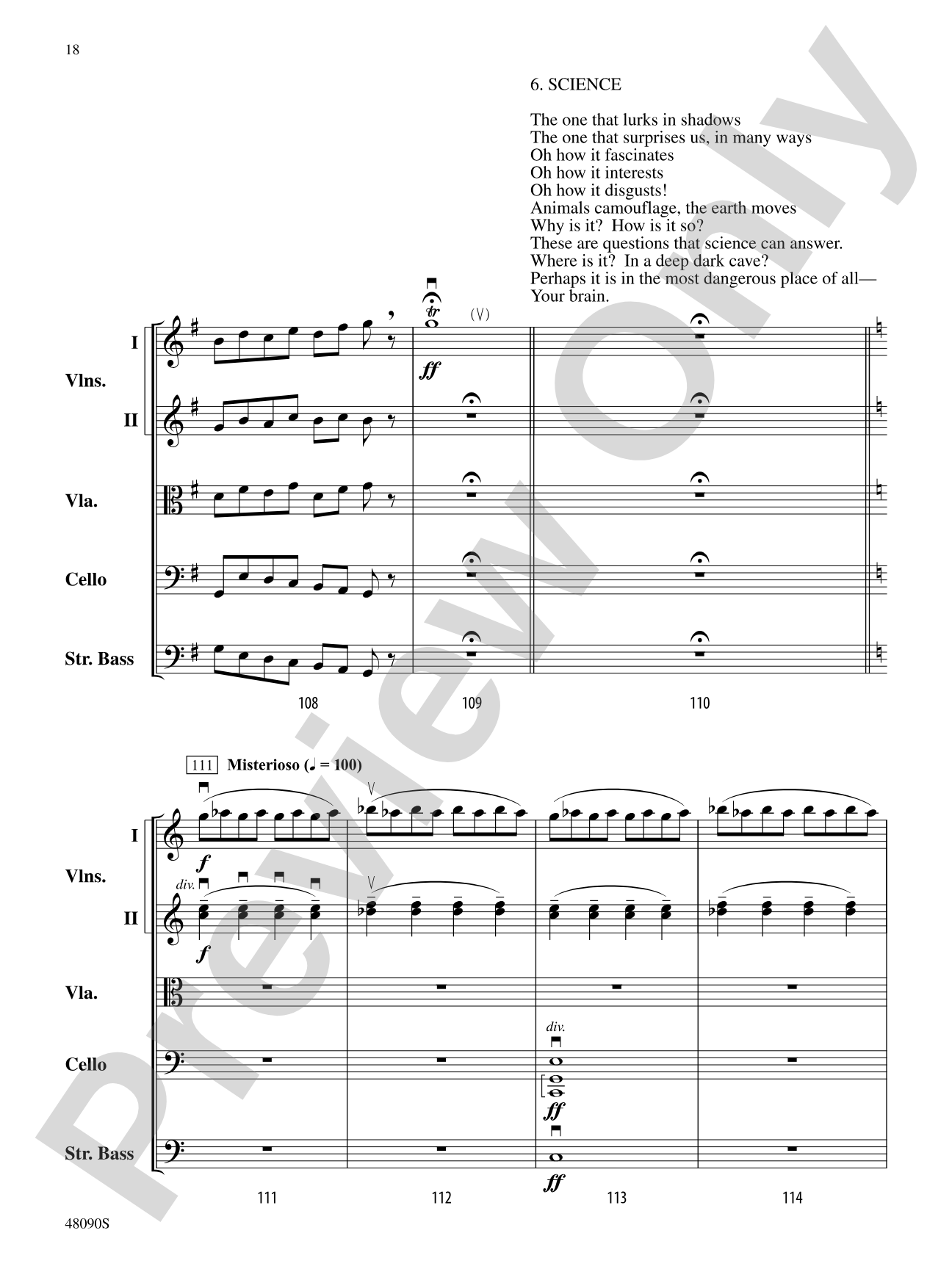 School: String Orchestra Conductor Score & Parts