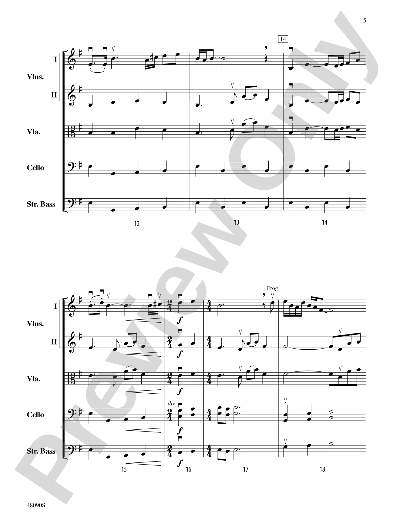 School: String Orchestra Conductor Score & Parts