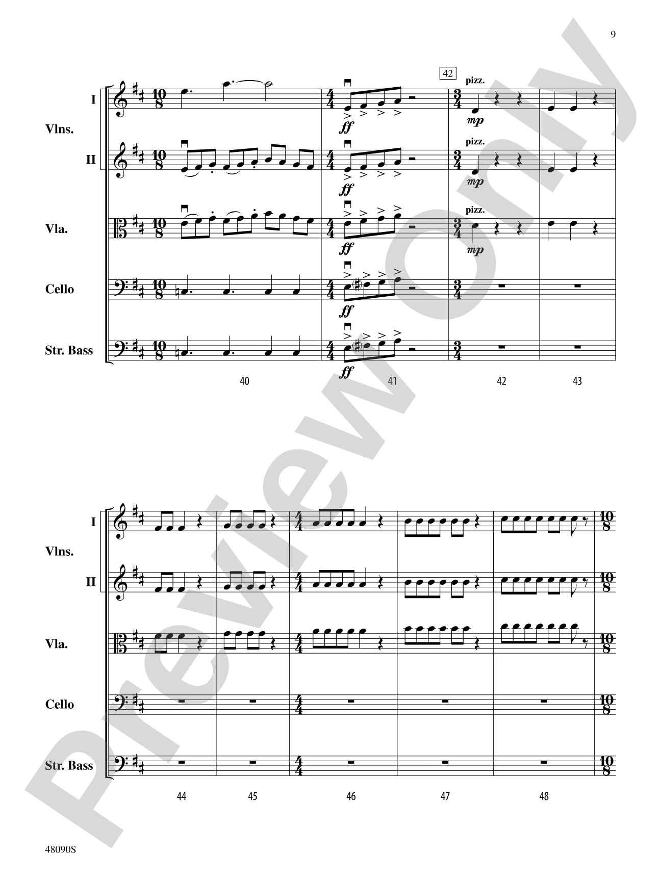 School: String Orchestra Conductor Score & Parts