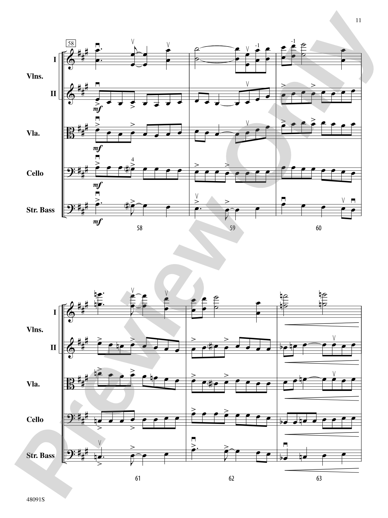 Century One Tusonic: String Orchestra Conductor Score & Parts