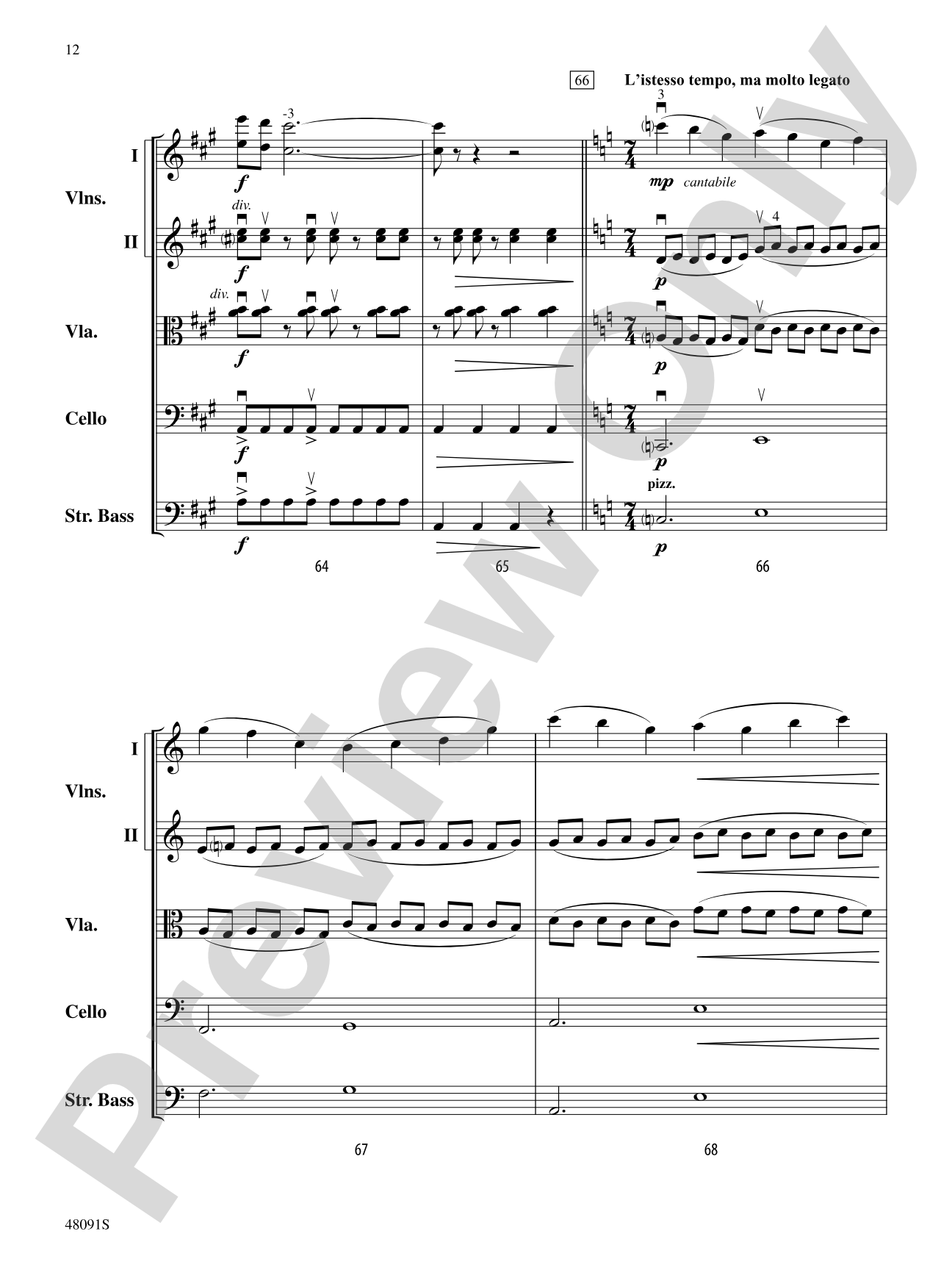 Century One Tusonic: String Orchestra Conductor Score & Parts