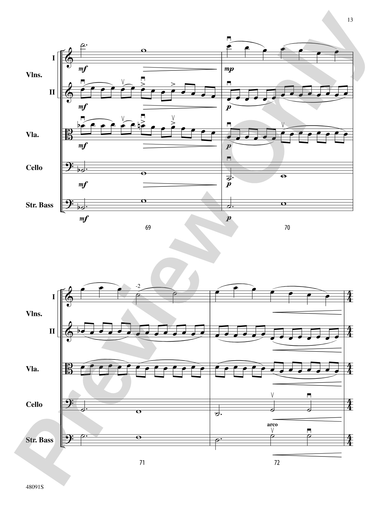 Century One Tusonic: String Orchestra Conductor Score & Parts