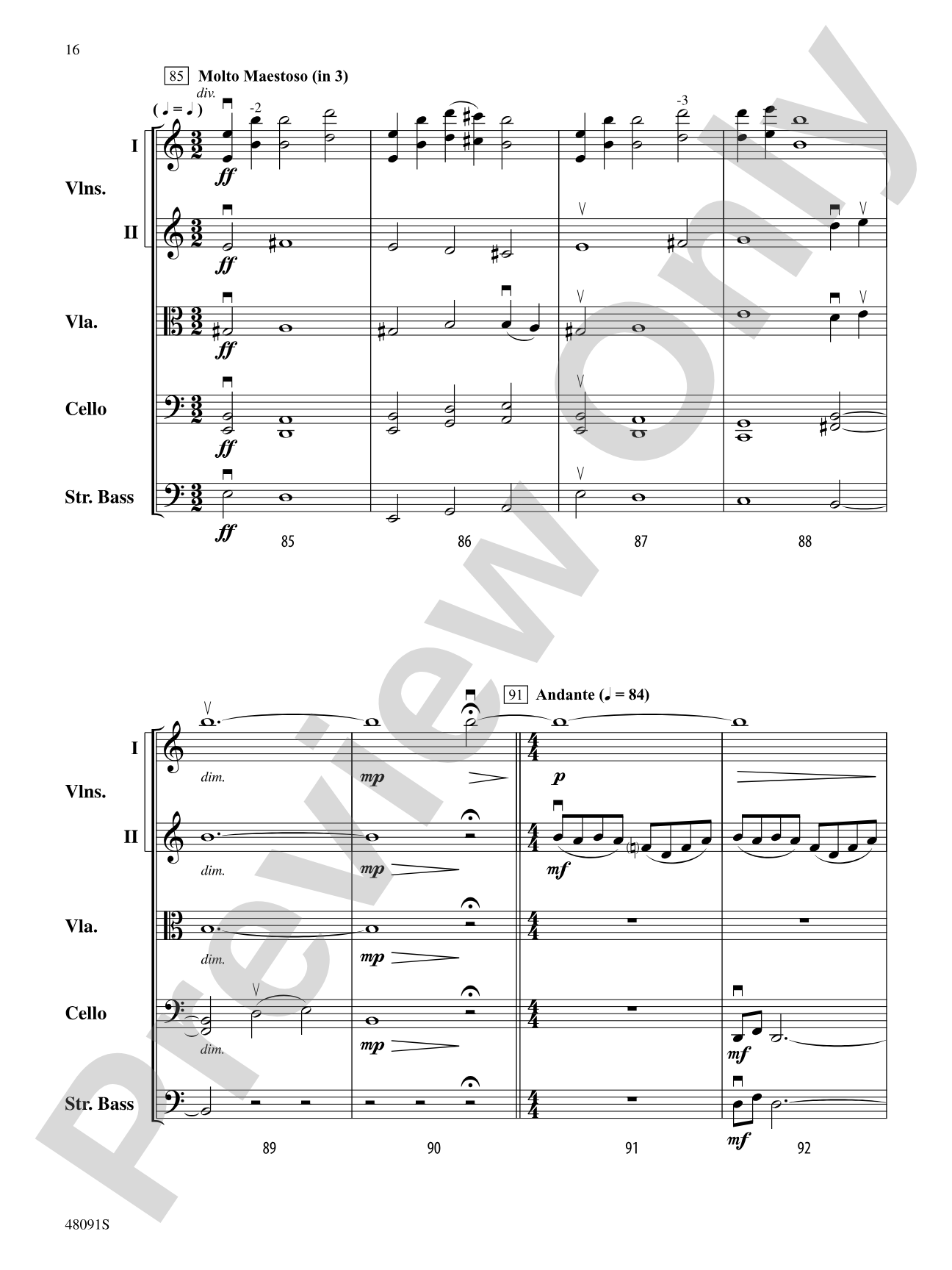 Century One Tusonic: String Orchestra Conductor Score & Parts