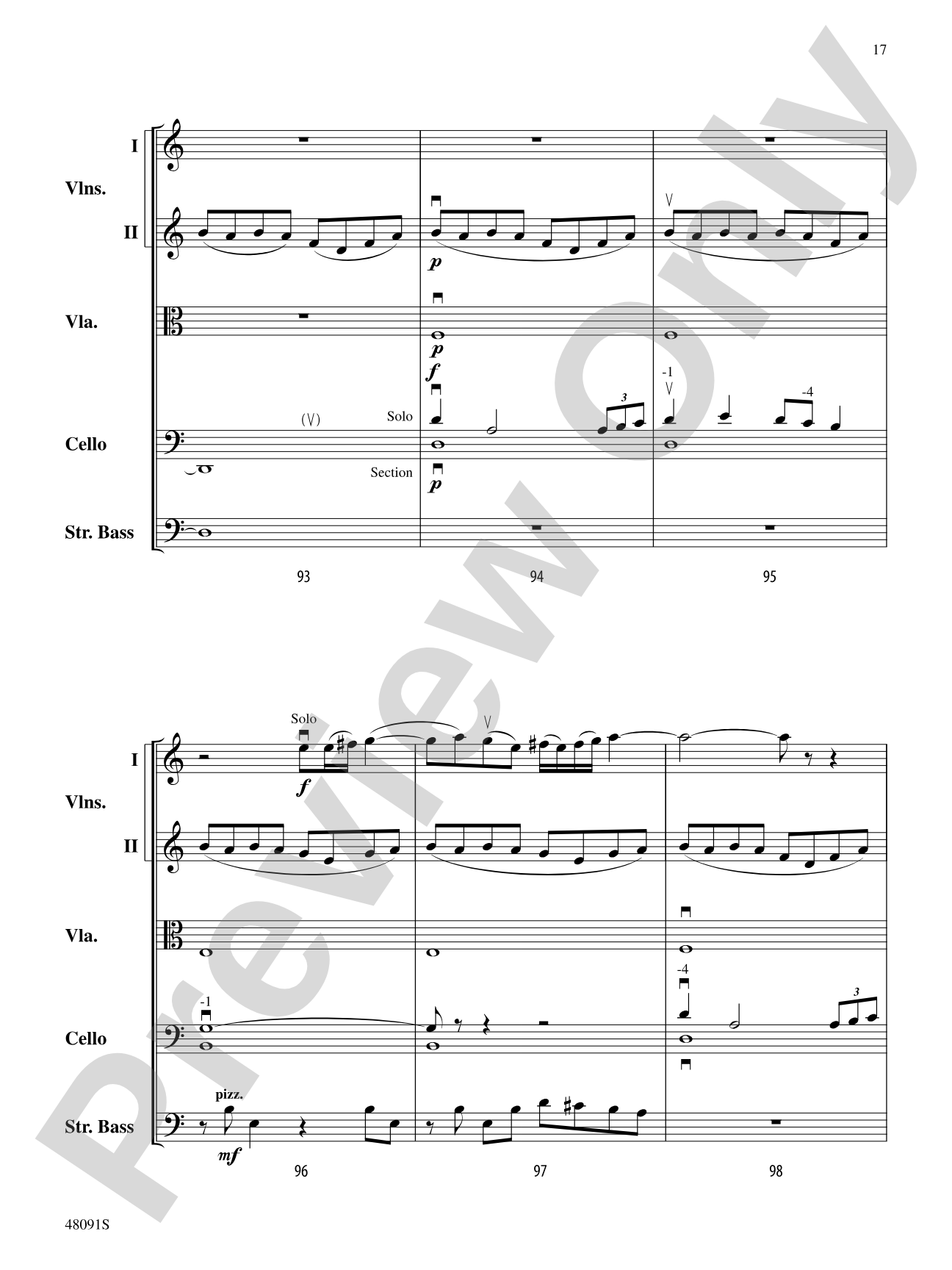 Century One Tusonic: String Orchestra Conductor Score & Parts