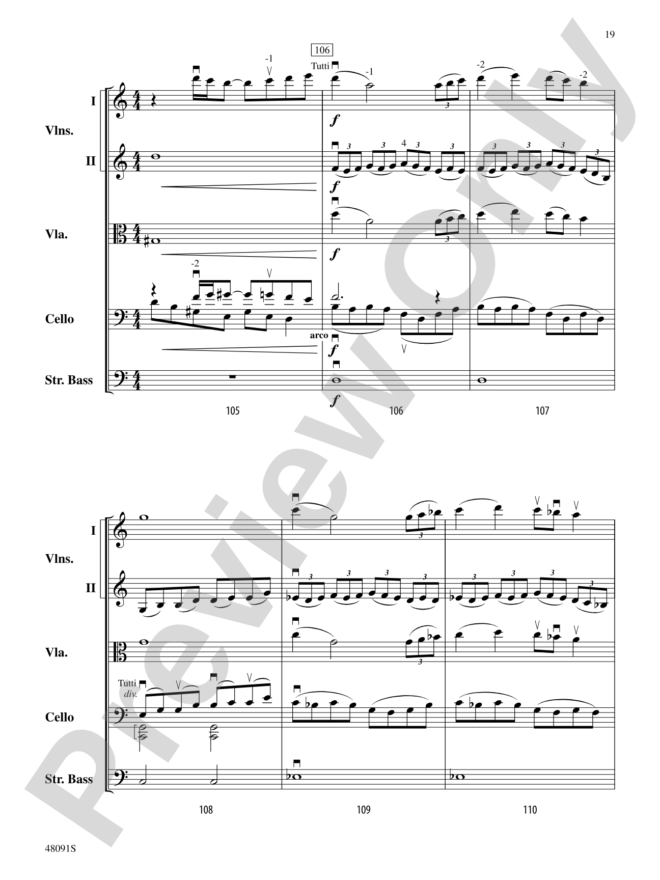 Century One Tusonic: String Orchestra Conductor Score & Parts