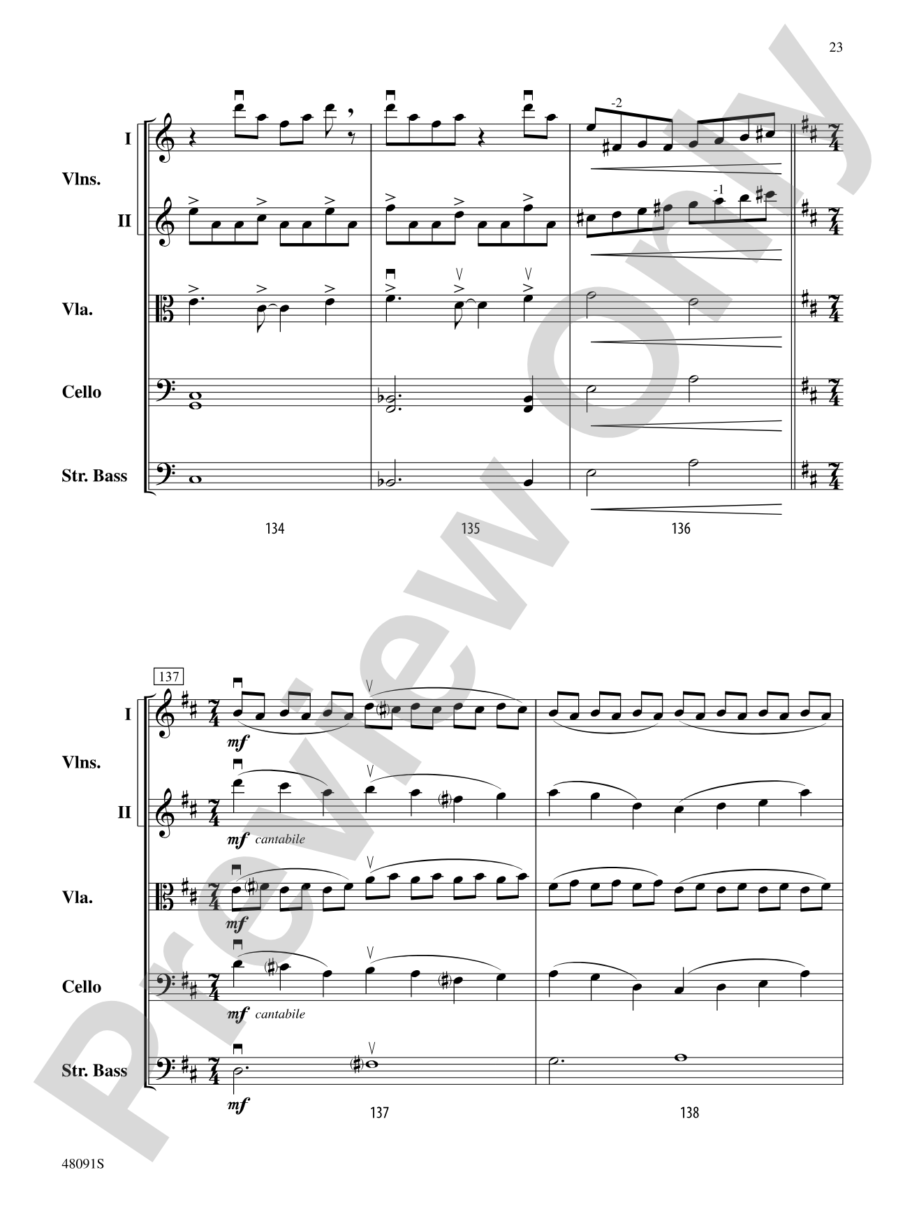 Century One Tusonic: String Orchestra Conductor Score & Parts