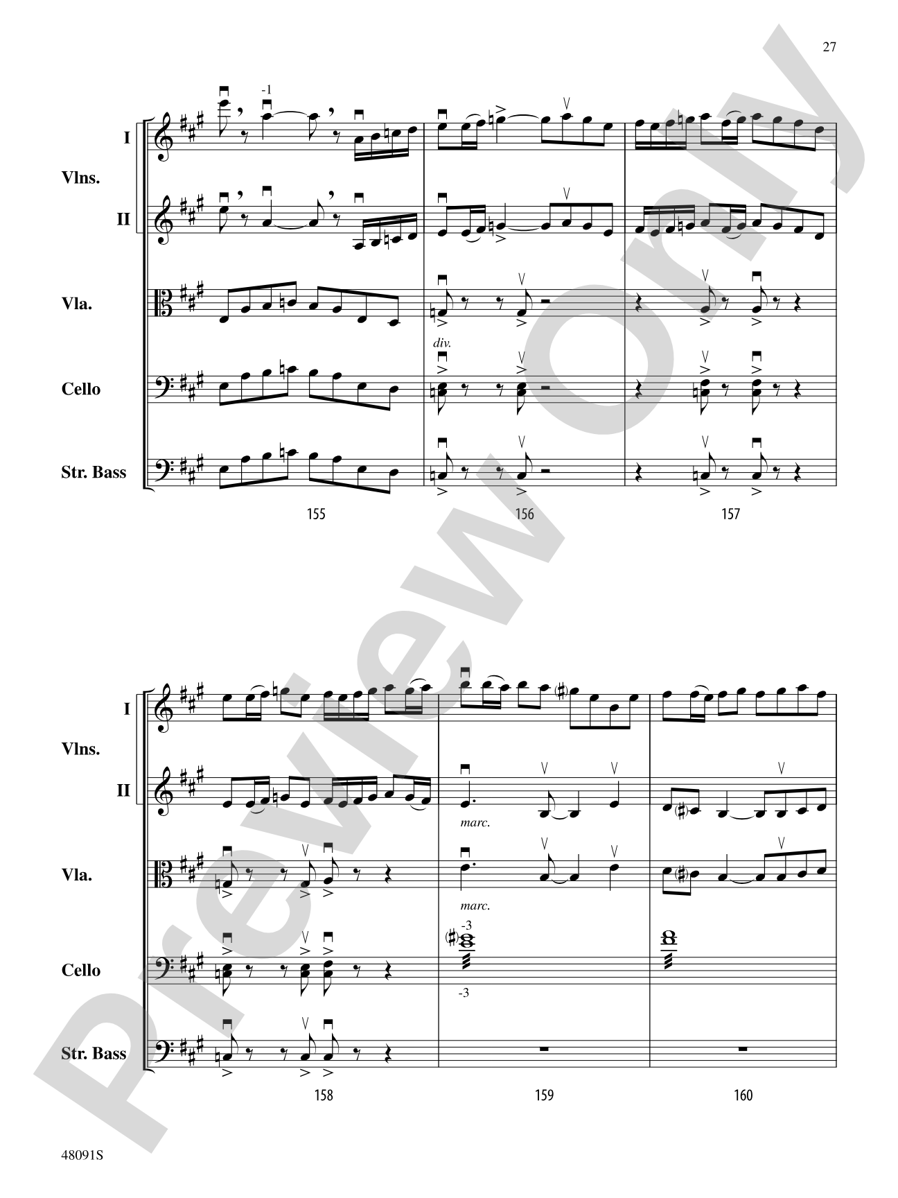 Century One Tusonic: String Orchestra Conductor Score & Parts
