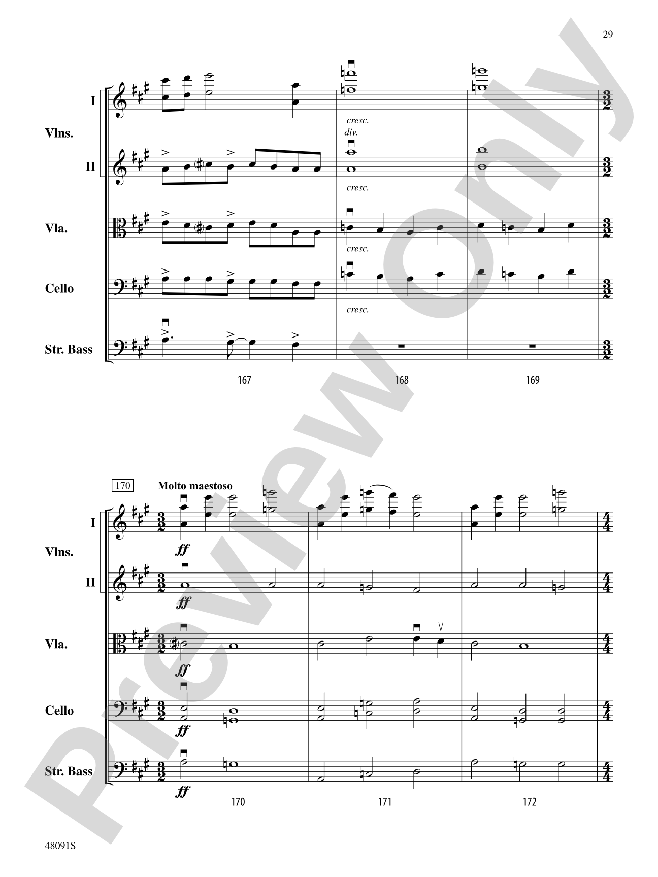 Century One Tusonic: String Orchestra Conductor Score & Parts