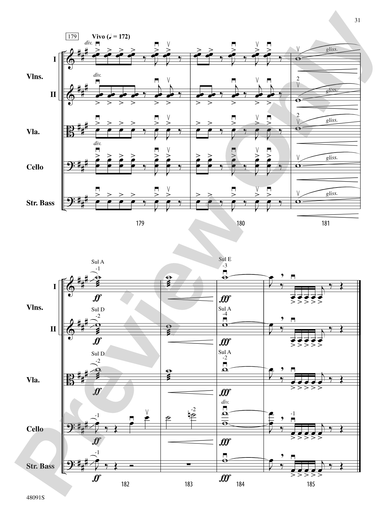 Century One Tusonic: String Orchestra Conductor Score & Parts