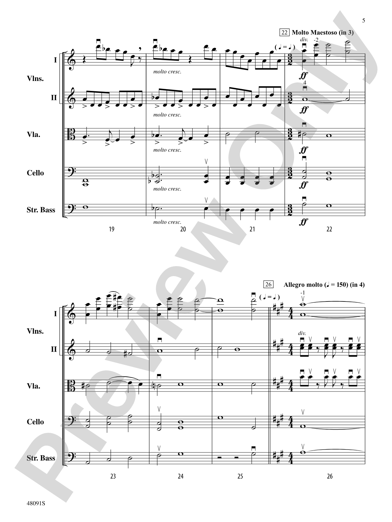 Century One Tusonic: String Orchestra Conductor Score & Parts