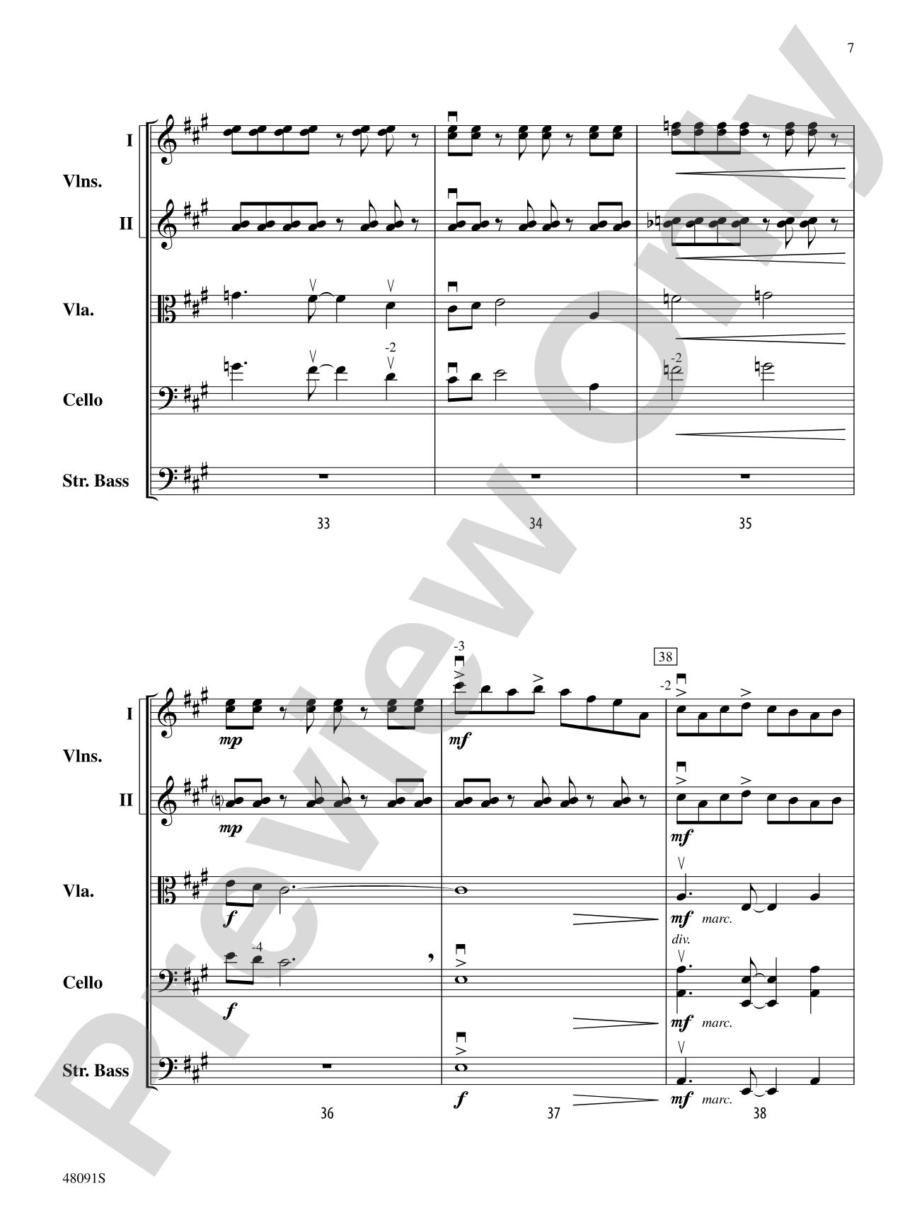 Century One Tusonic: String Orchestra Conductor Score & Parts