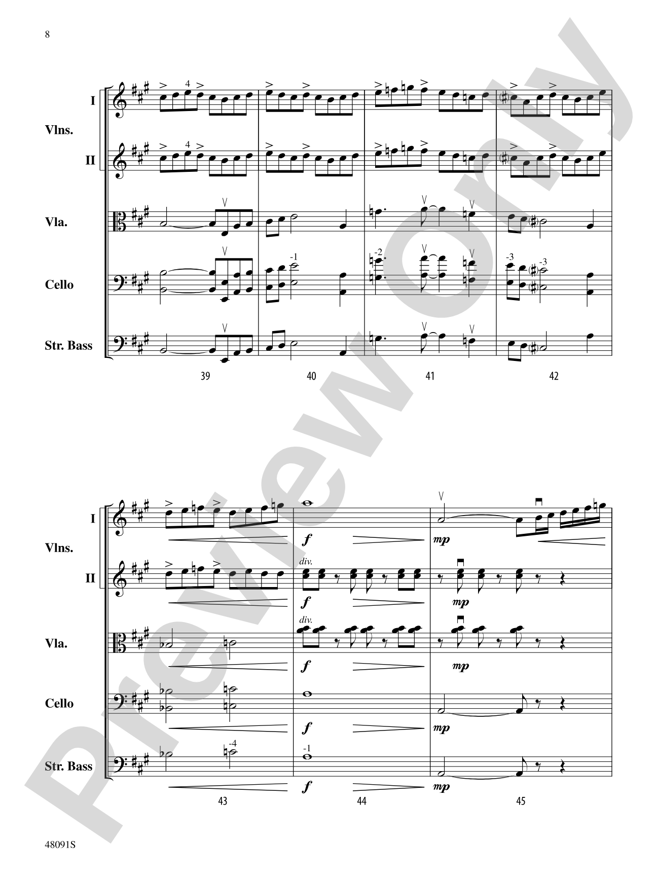 Century One Tusonic: String Orchestra Conductor Score & Parts