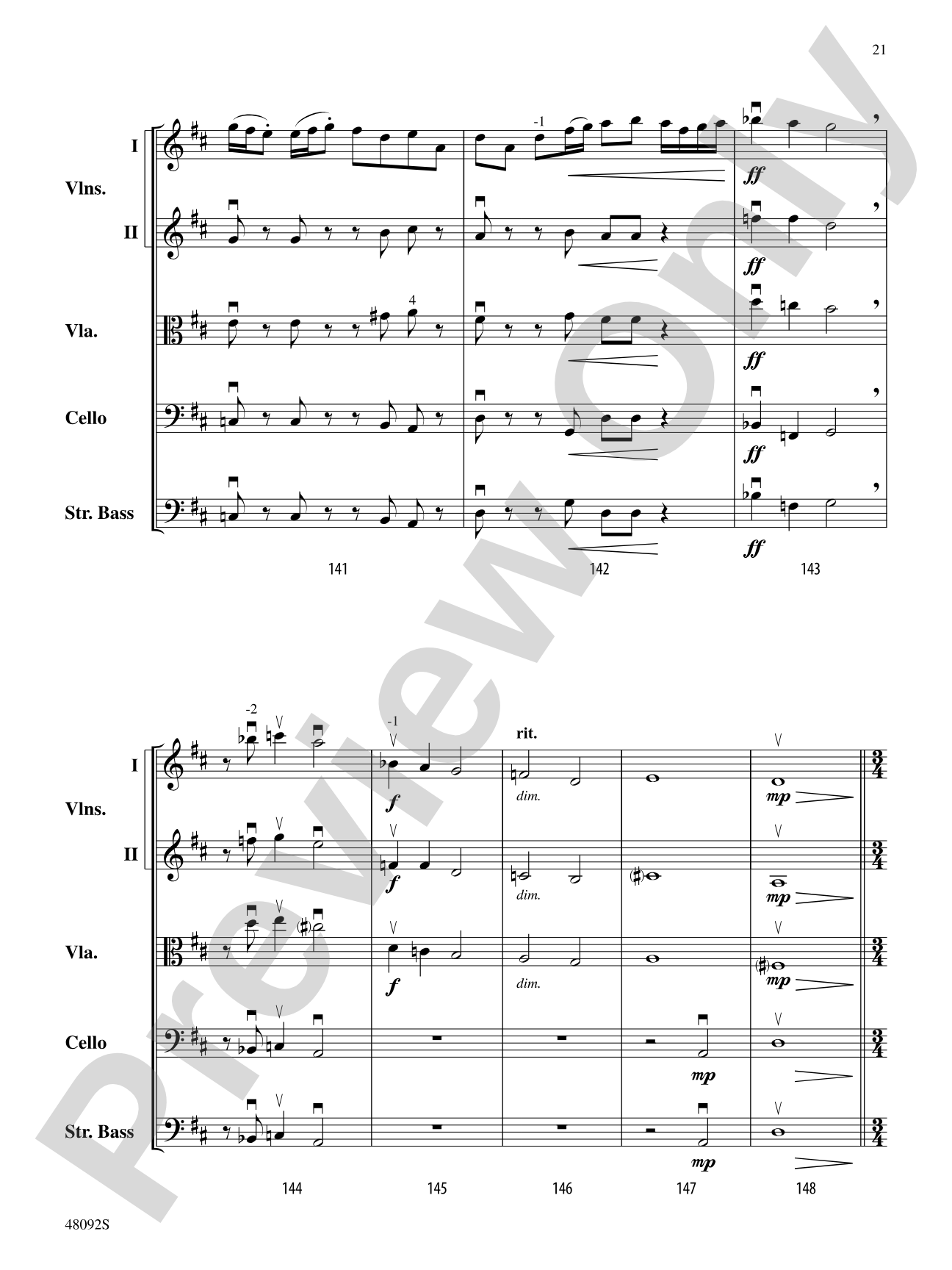 From Darkness, Joyful Sounds Are Born: String Orchestra Conductor Score & Parts