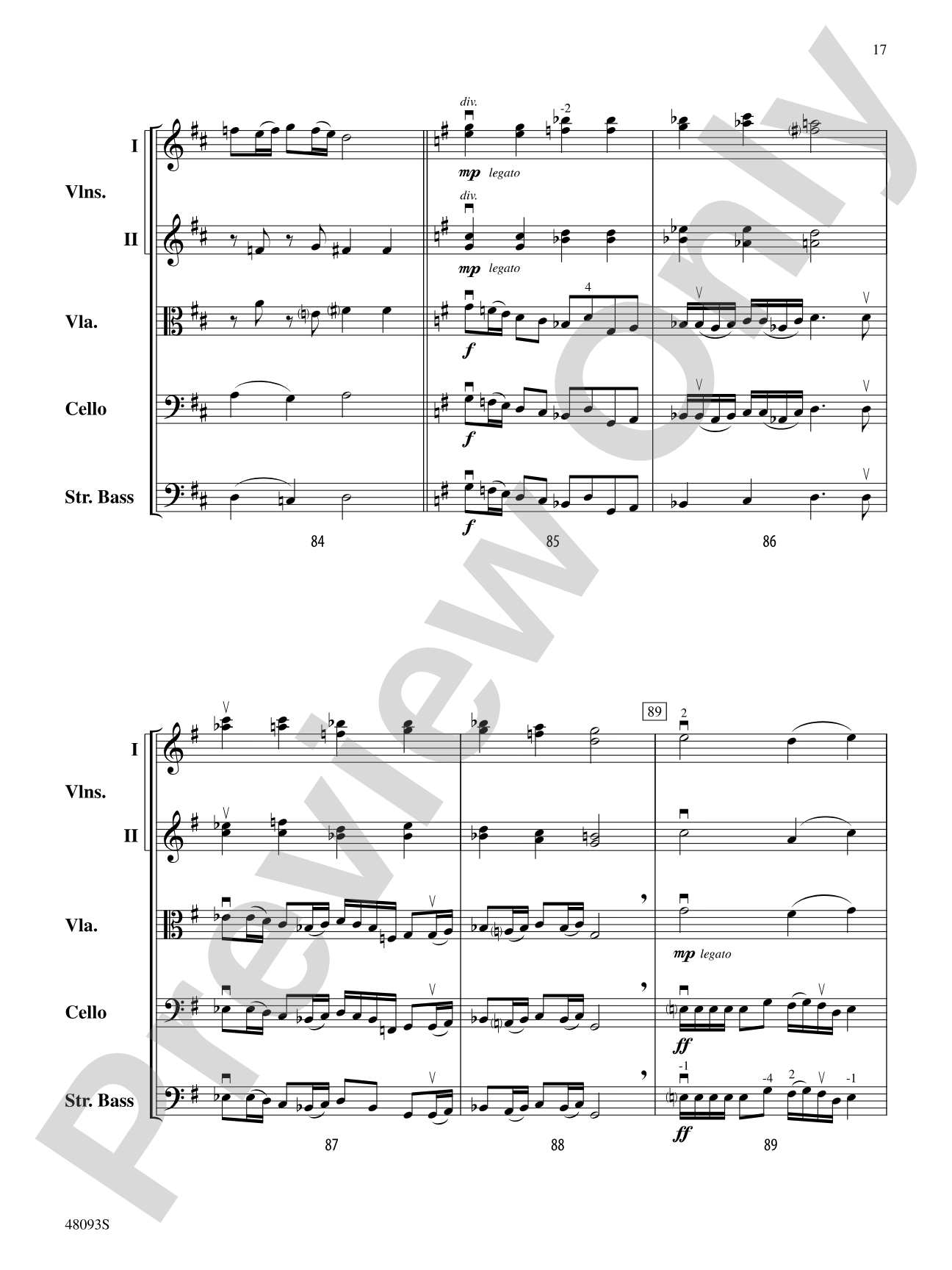 Streaks of Thunder: String Orchestra Conductor Score & Parts