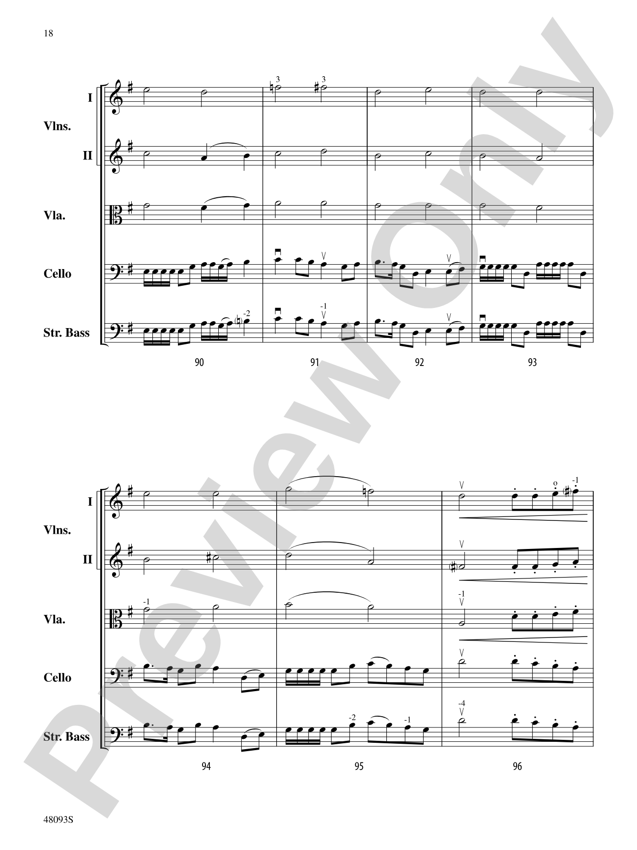 Streaks of Thunder: String Orchestra Conductor Score & Parts