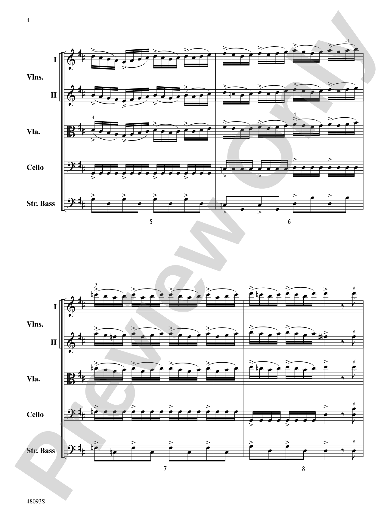 Streaks of Thunder: String Orchestra Conductor Score & Parts