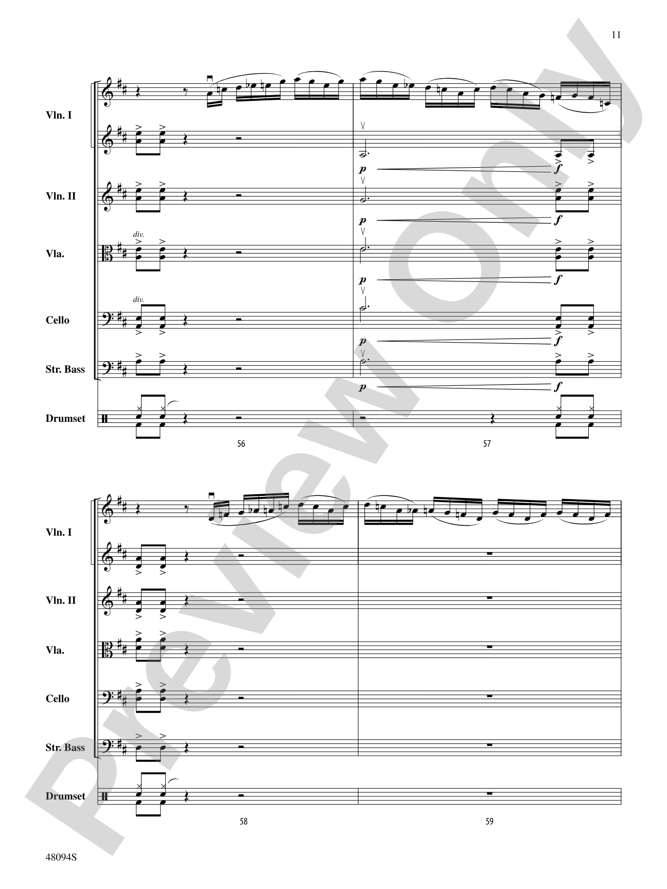 Rockin' 67 Blues: String Orchestra Conductor Score & Parts