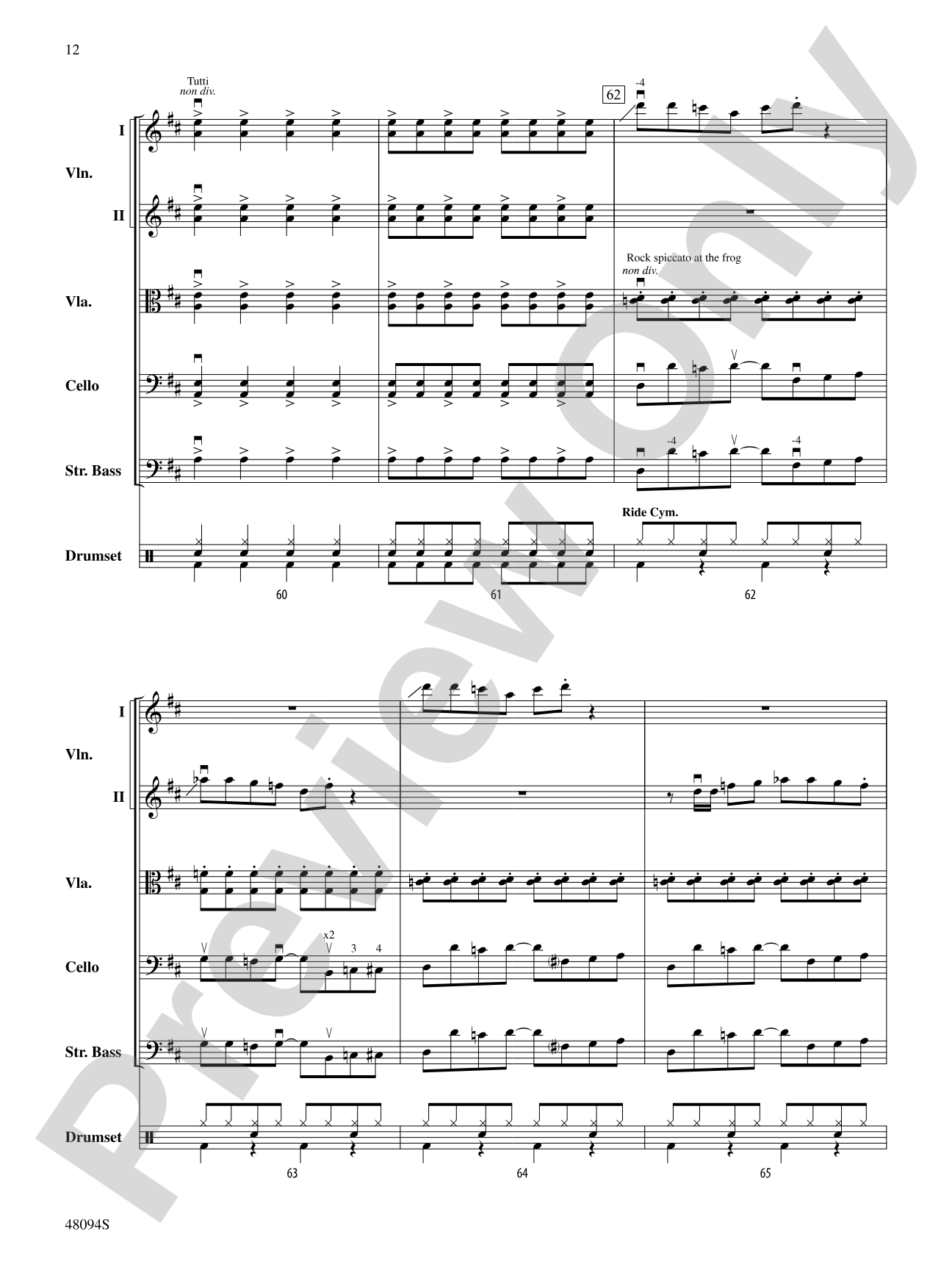 Rockin' 67 Blues: String Orchestra Conductor Score & Parts