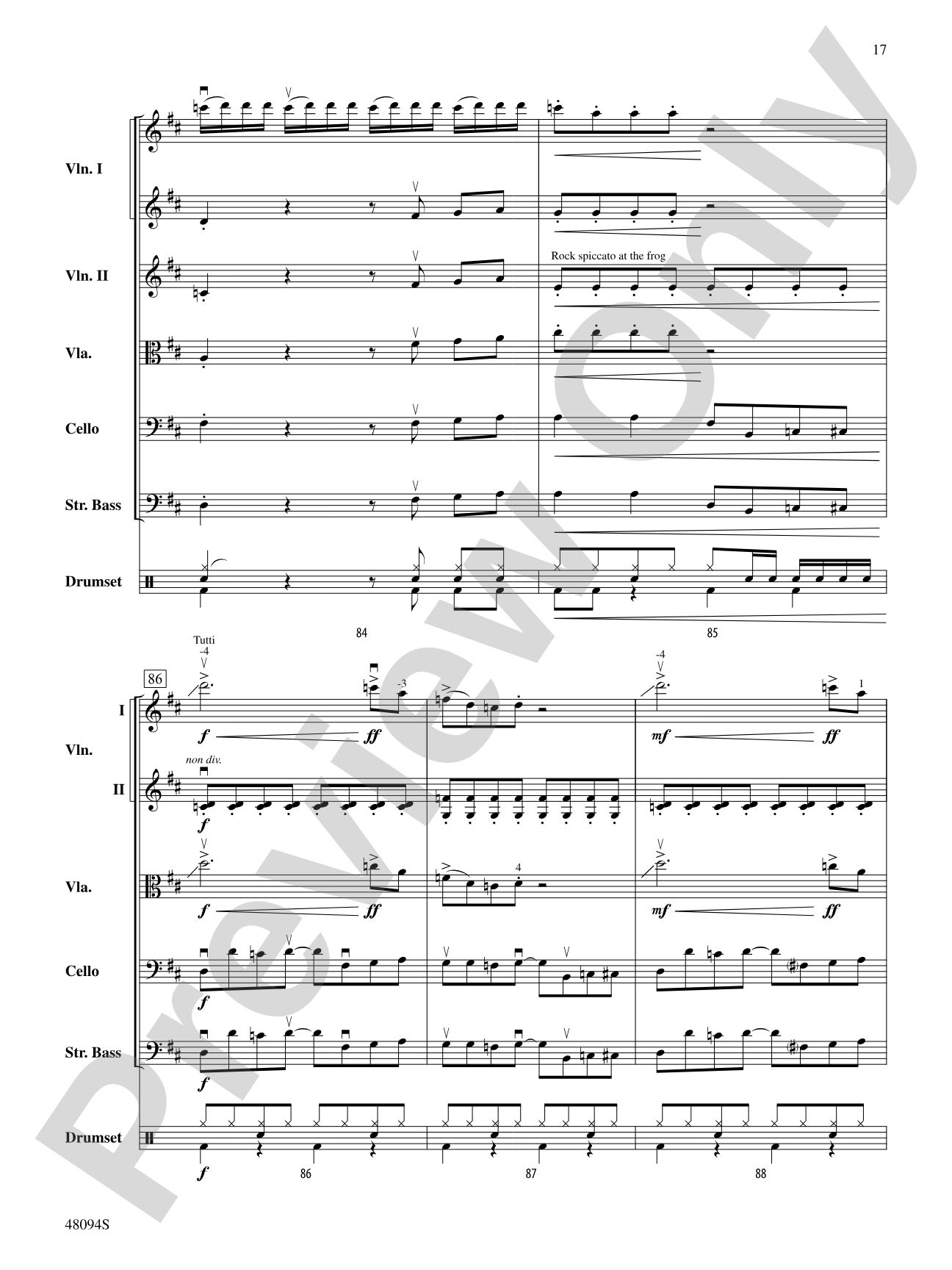 Rockin' 67 Blues: String Orchestra Conductor Score & Parts