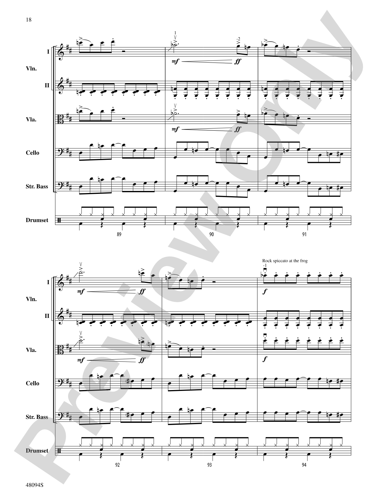 Rockin' 67 Blues: String Orchestra Conductor Score & Parts