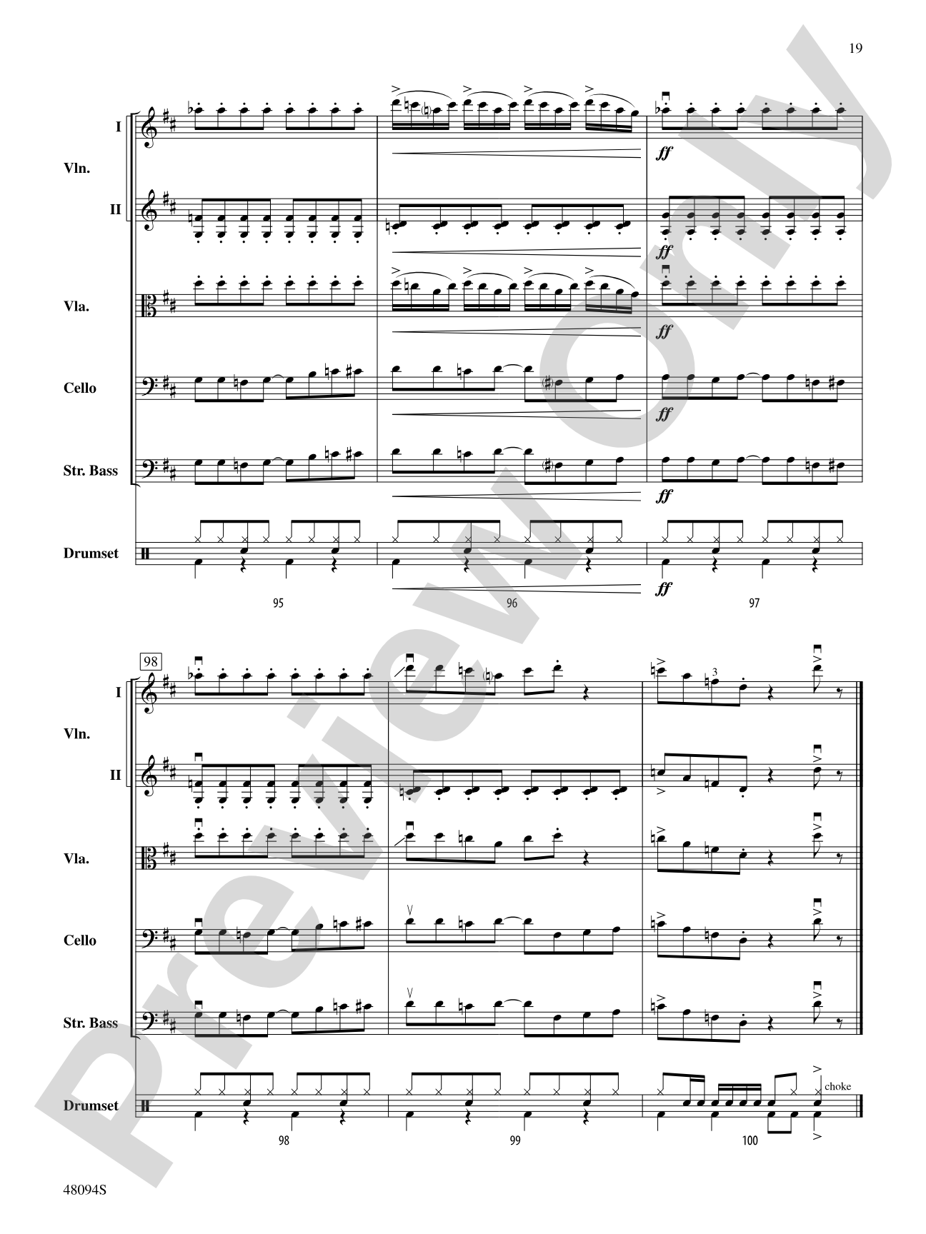 Rockin' 67 Blues: String Orchestra Conductor Score & Parts