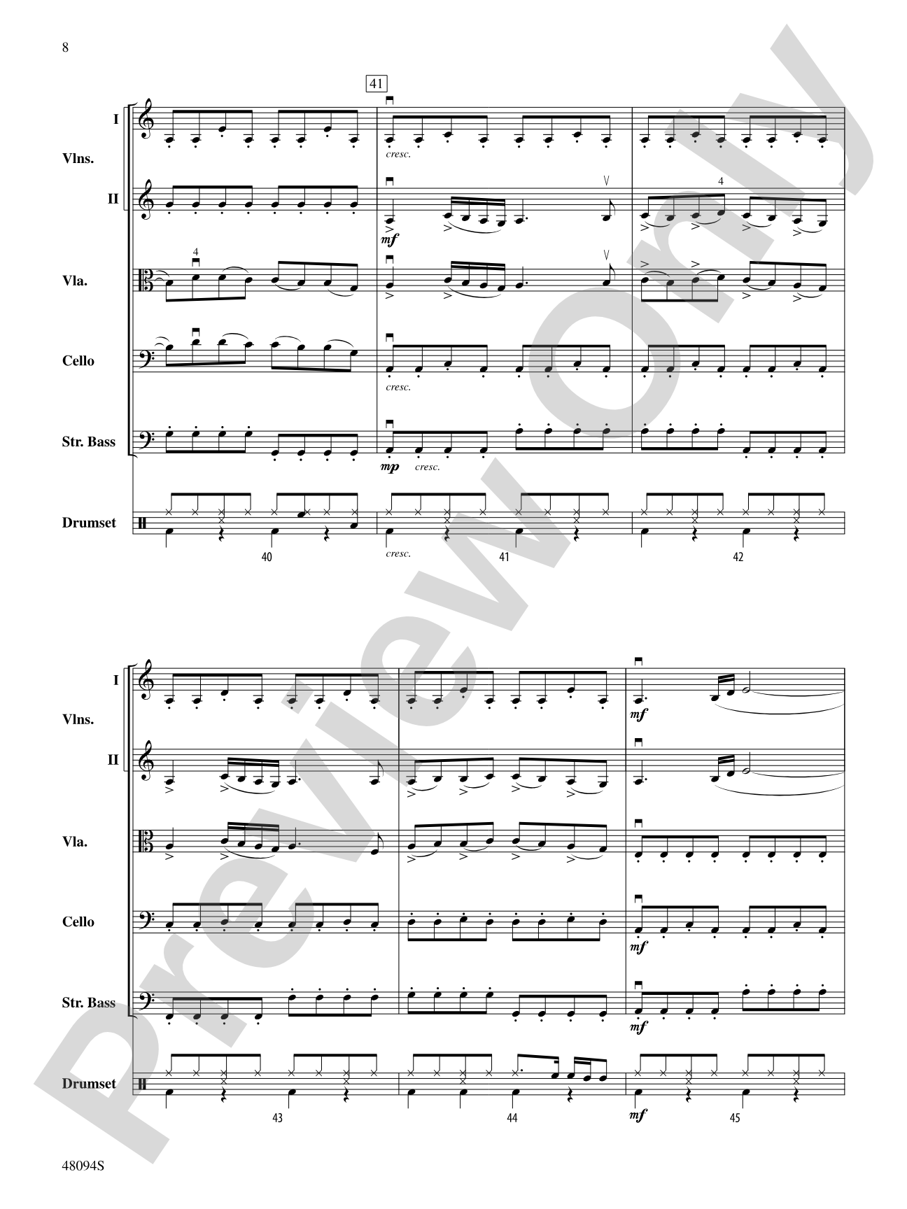 Rockin' 67 Blues: String Orchestra Conductor Score & Parts