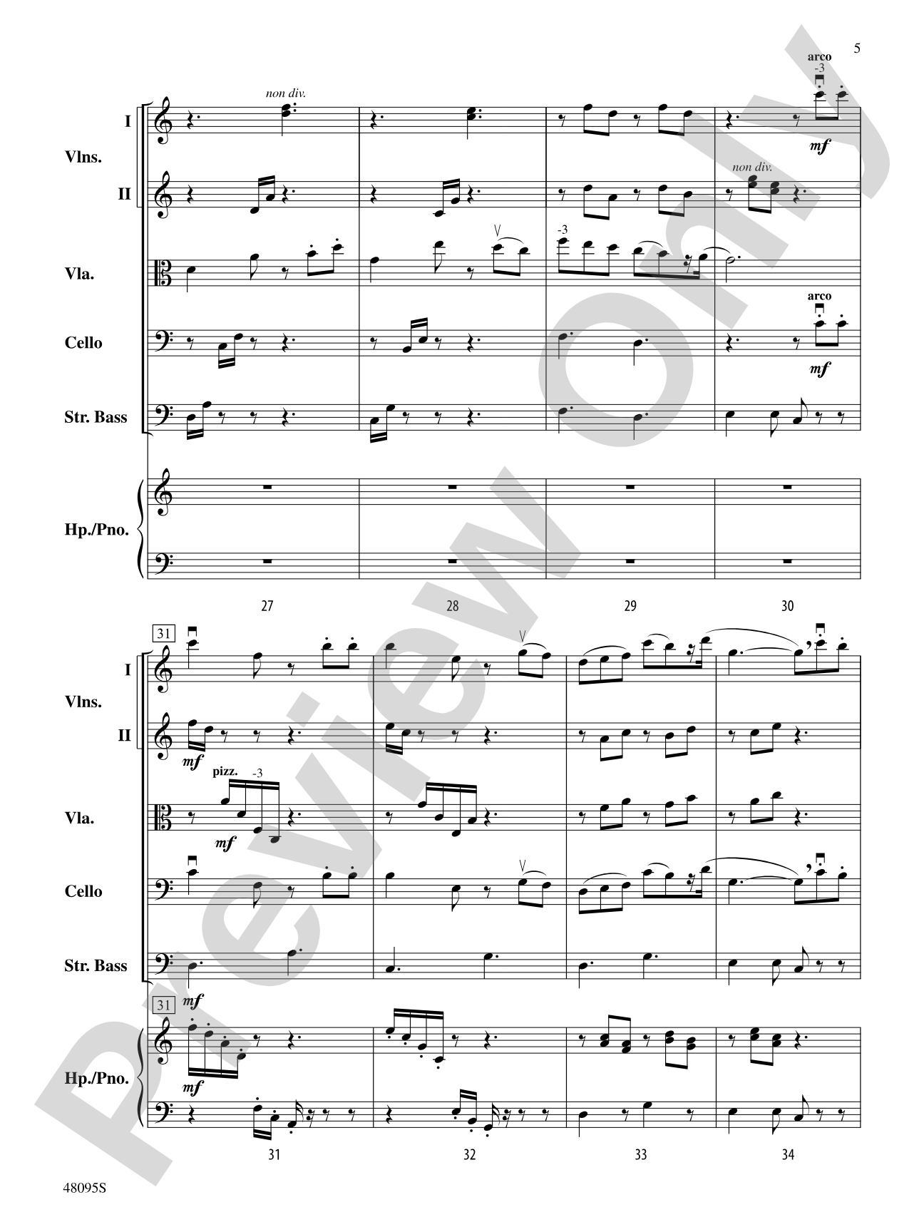 Grand Ball Waltz: String Orchestra Conductor Score & Parts