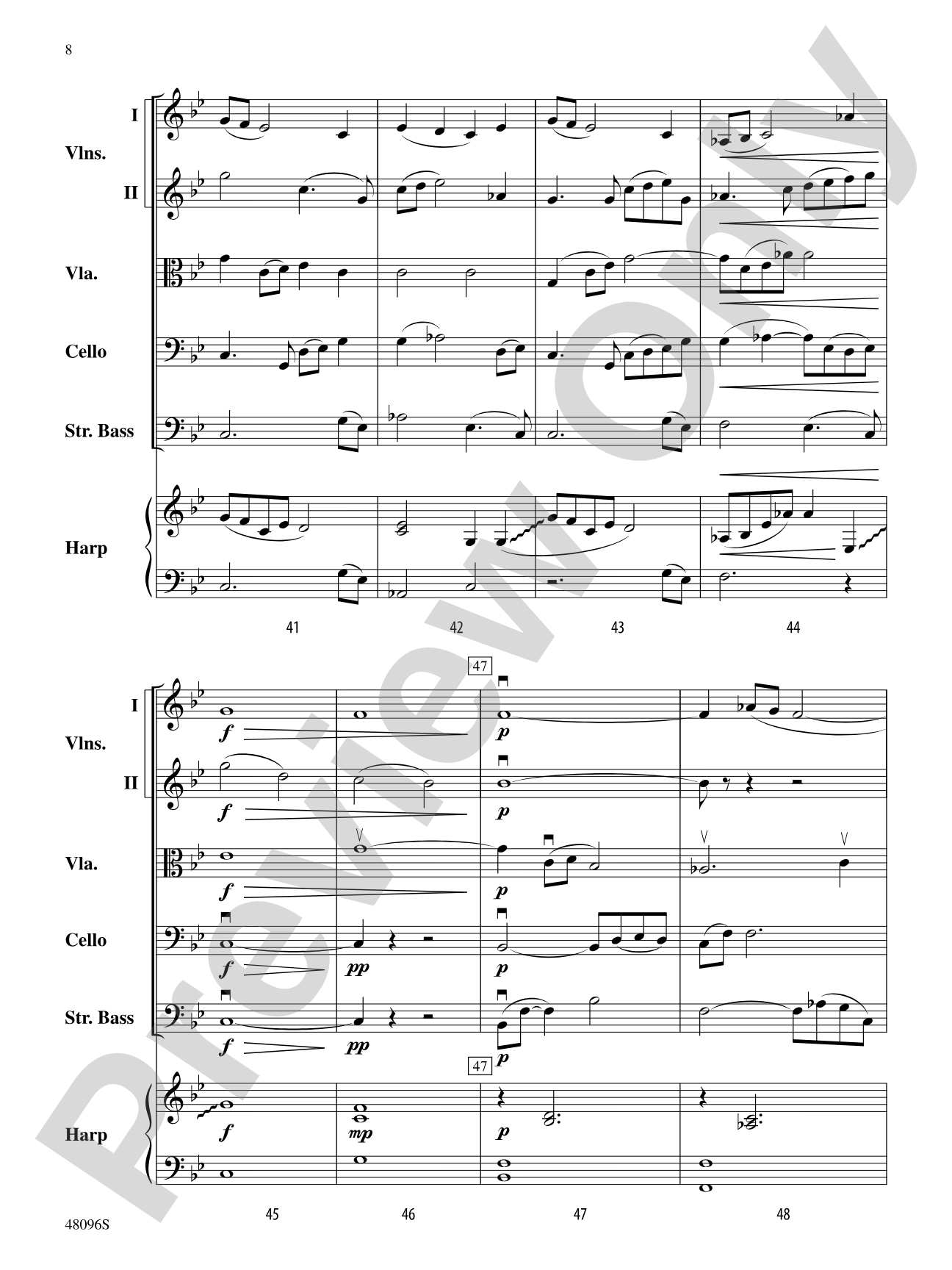 The Blue Caves of Zakynthos: String Orchestra Conductor Score & Parts