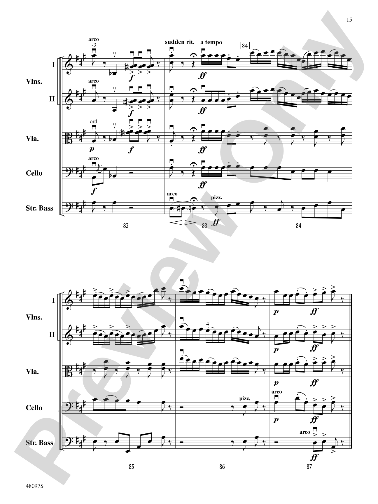 Barnyard Variations: String Orchestra Conductor Score & Parts