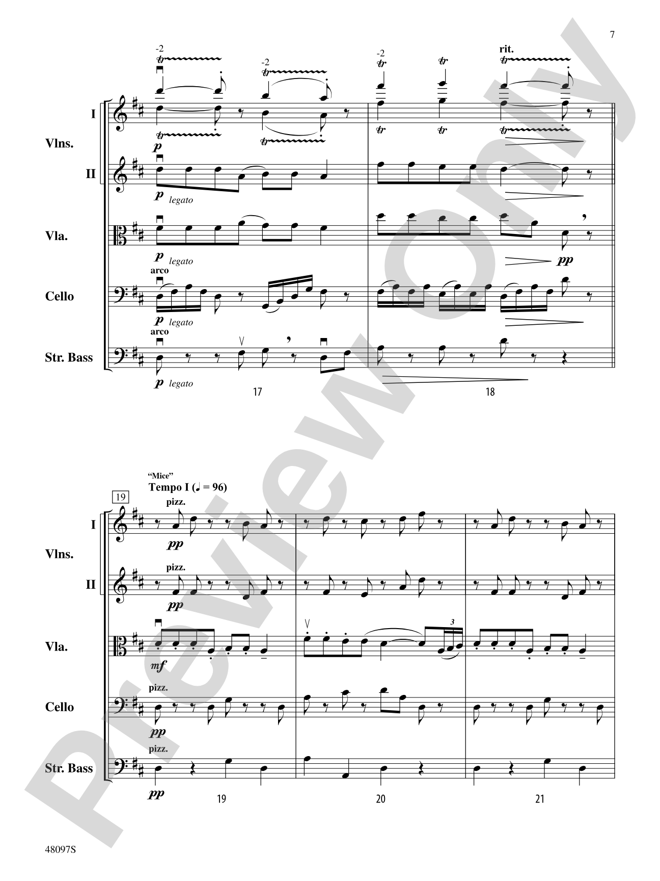 Barnyard Variations: String Orchestra Conductor Score & Parts