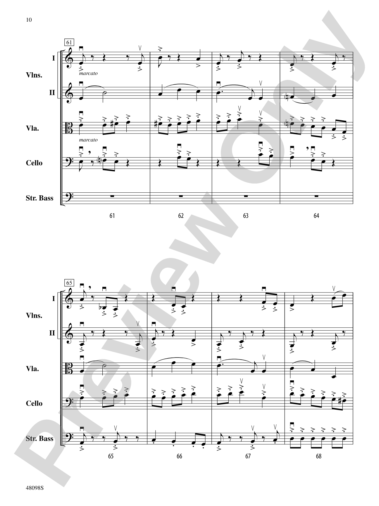 Aberrations: String Orchestra Conductor Score & Parts