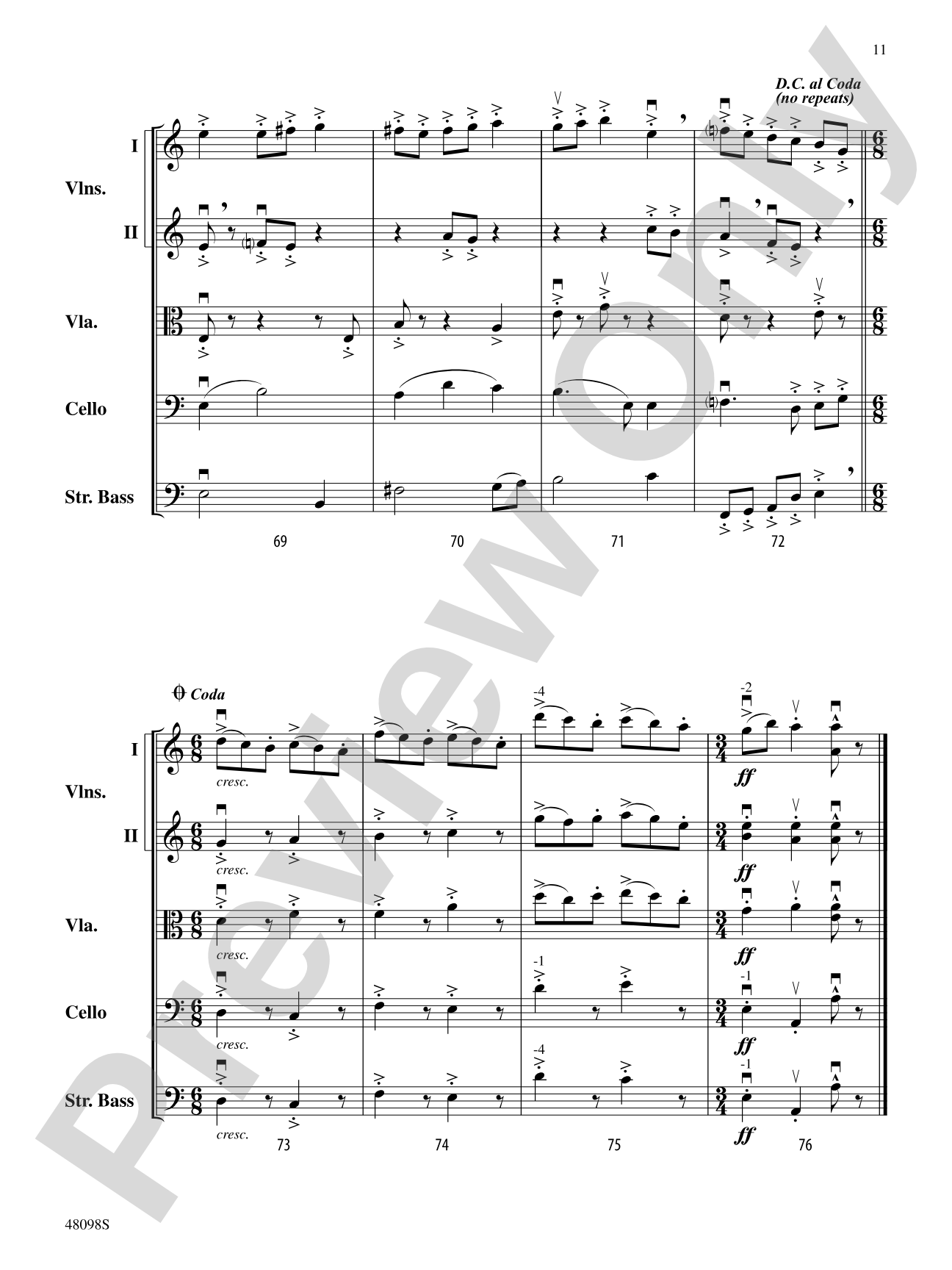 Aberrations: String Orchestra Conductor Score & Parts