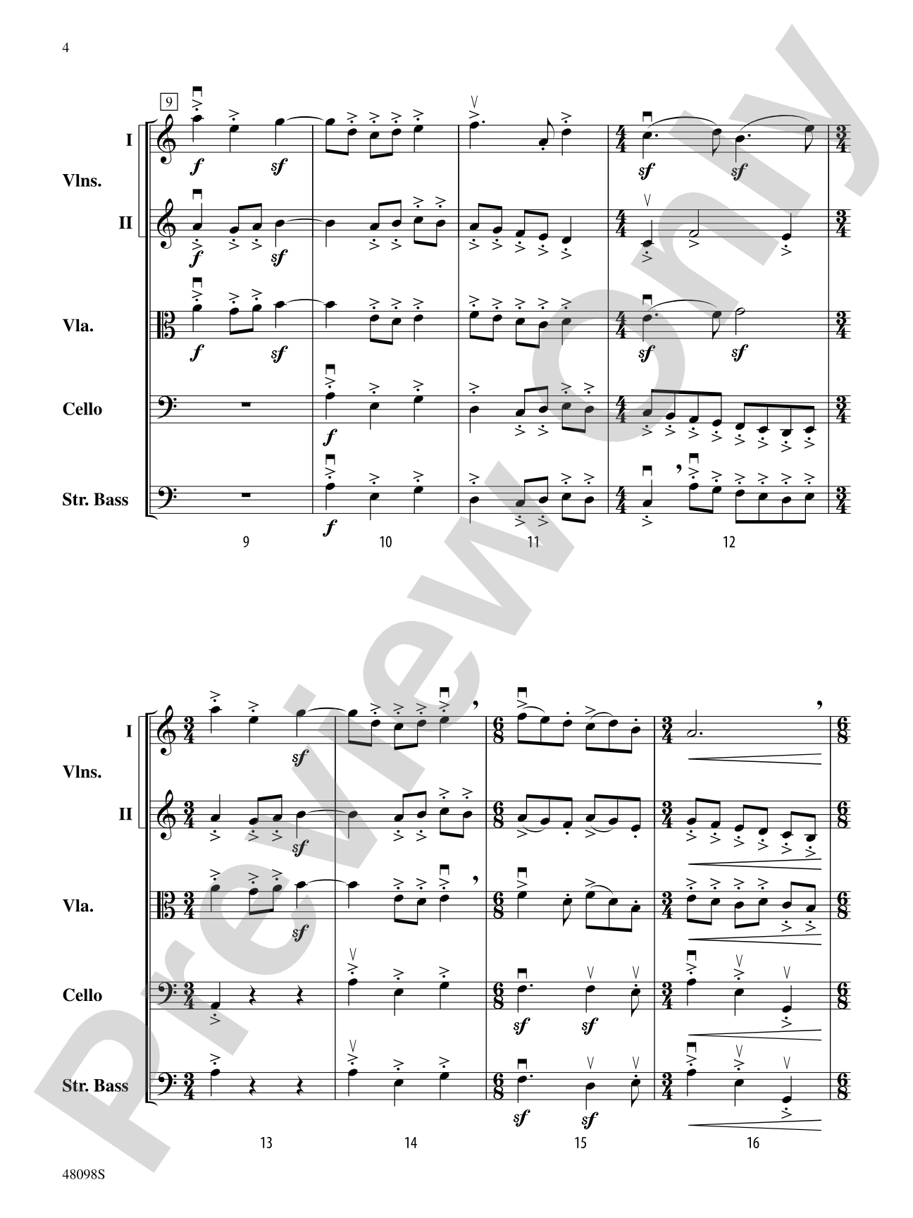 Aberrations: String Orchestra Conductor Score & Parts