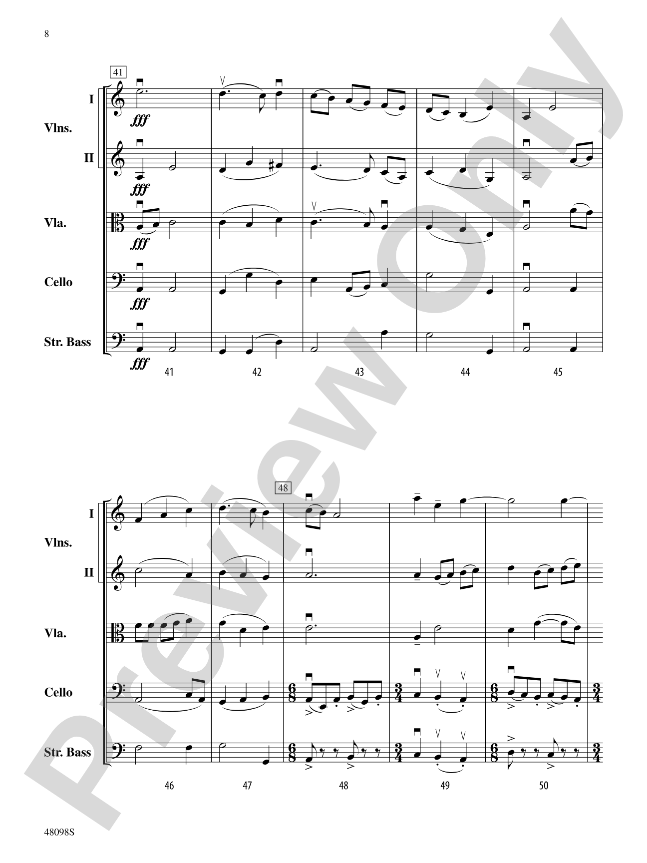Aberrations: String Orchestra Conductor Score & Parts