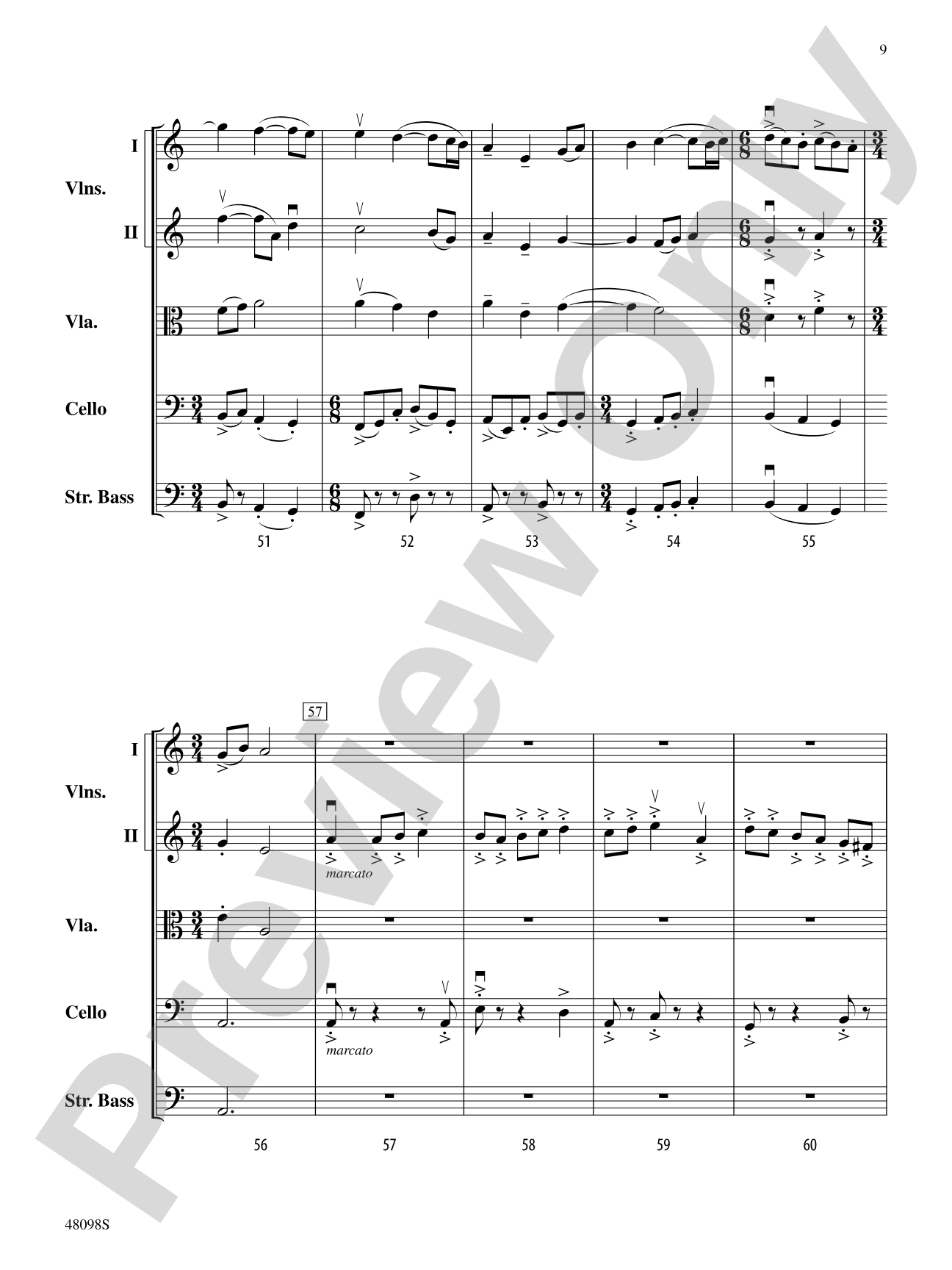 Aberrations: String Orchestra Conductor Score & Parts
