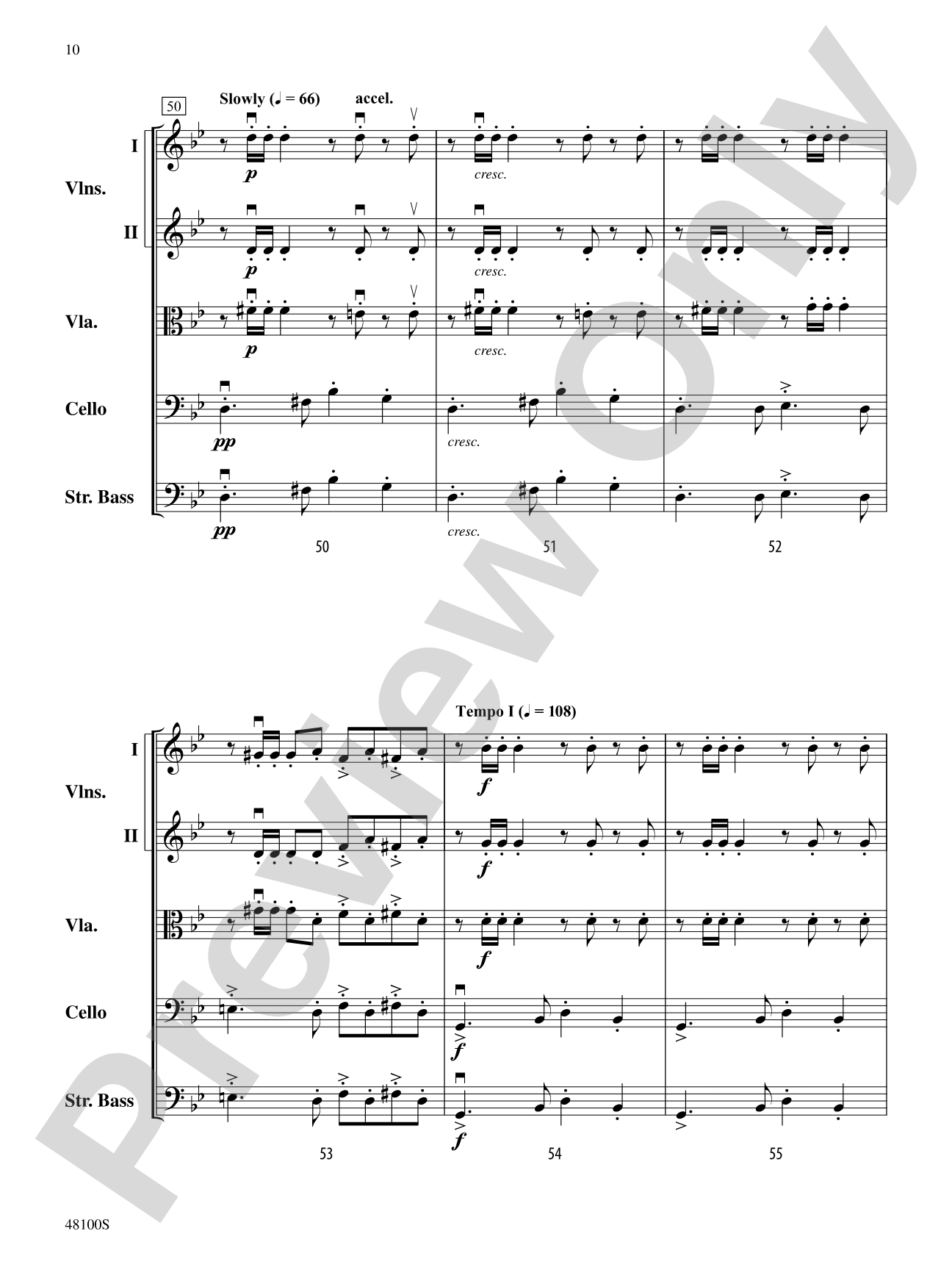 Prelude in G Minor: String Orchestra Conductor Score & Parts