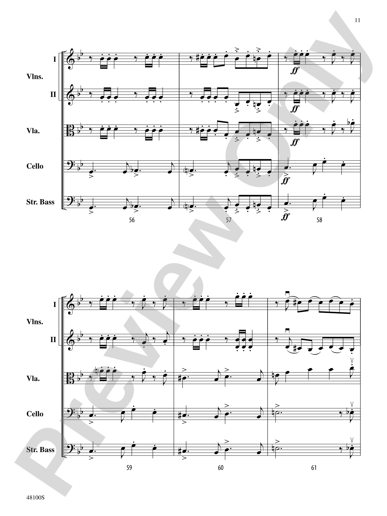 Prelude in G Minor: String Orchestra Conductor Score & Parts