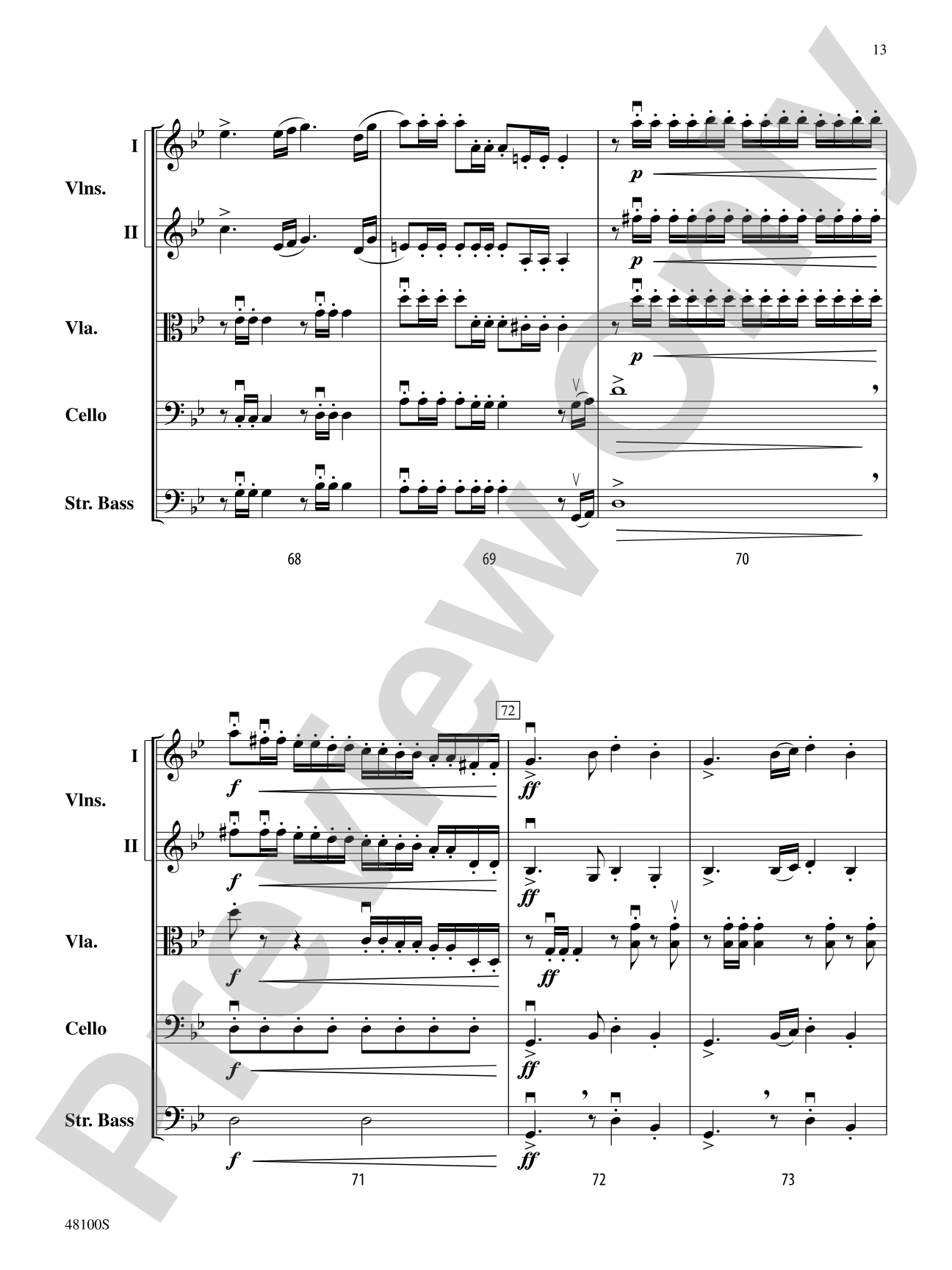 Prelude in G Minor: String Orchestra Conductor Score & Parts