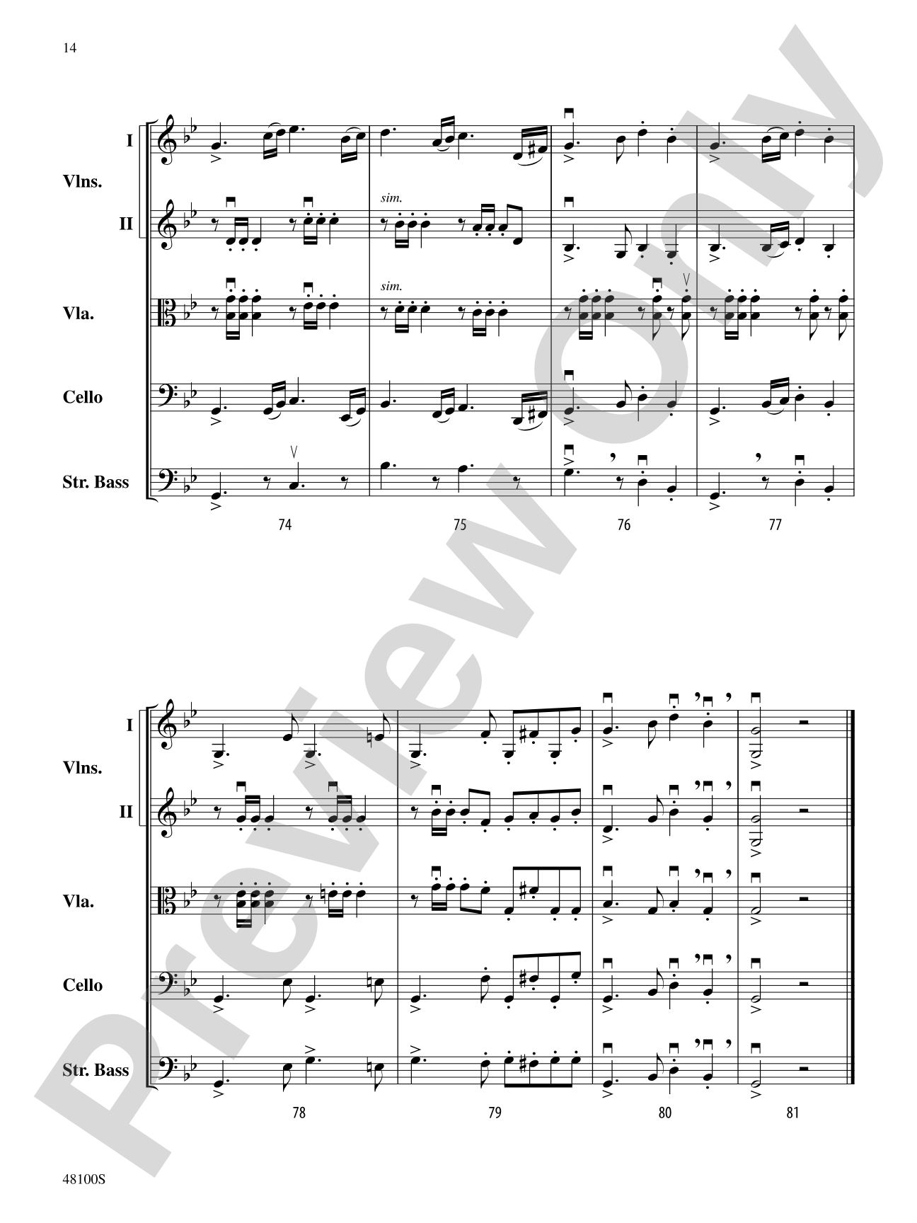 Prelude in G Minor: String Orchestra Conductor Score & Parts