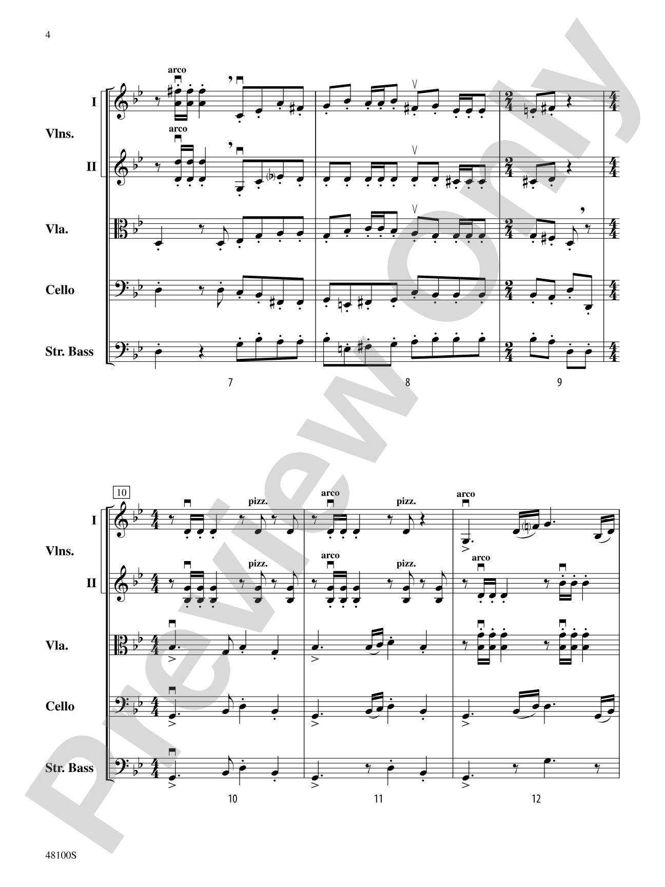 Prelude in G Minor: String Orchestra Conductor Score & Parts