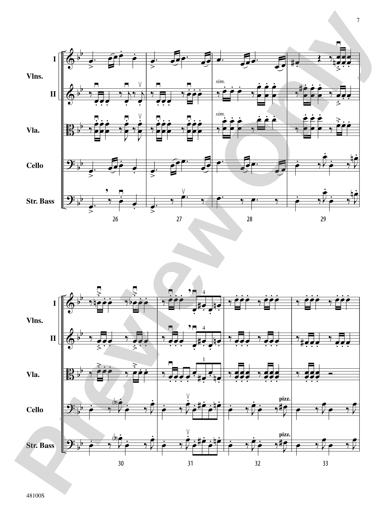 Prelude in G Minor: String Orchestra Conductor Score & Parts