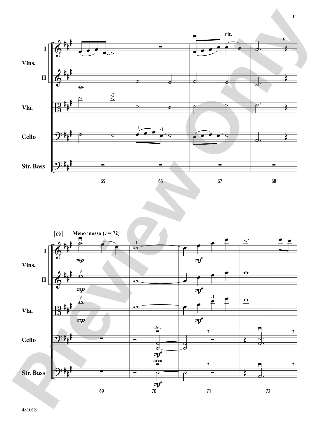 With Gratitude: String Orchestra Conductor Score & Parts