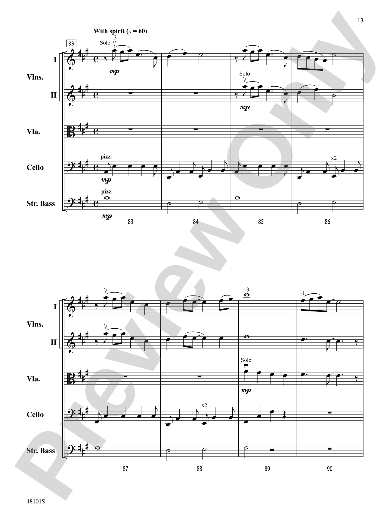 With Gratitude: String Orchestra Conductor Score & Parts