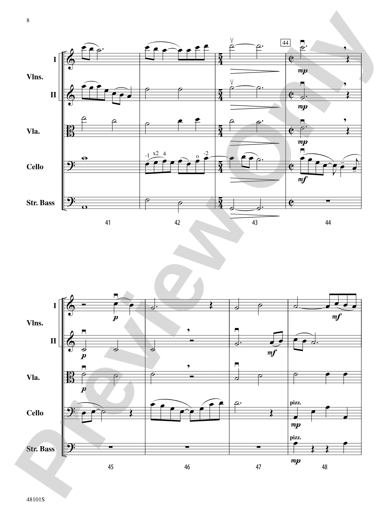 With Gratitude: String Orchestra Conductor Score & Parts