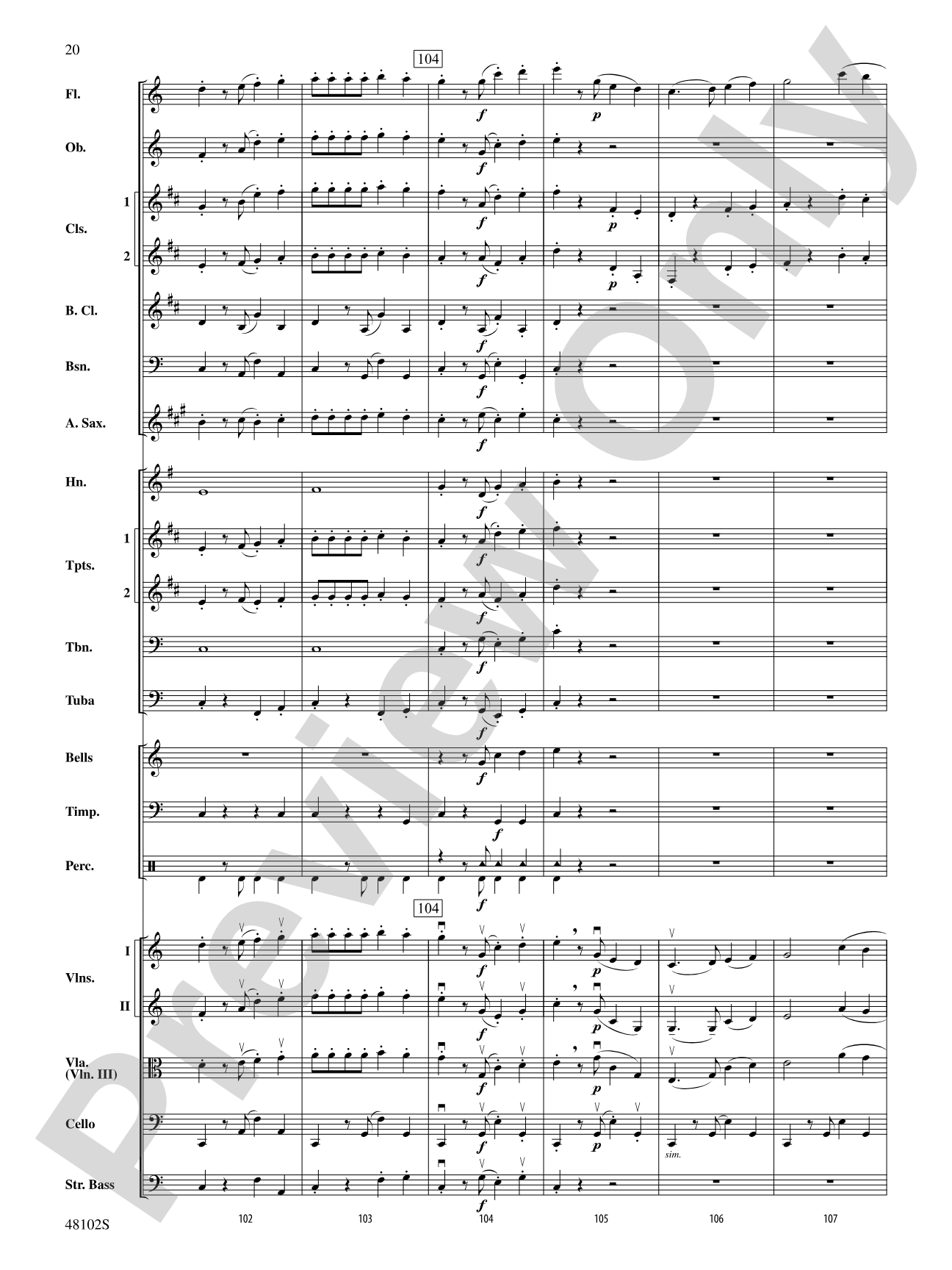 Habanera: Full Orchestra Conductor Score & Parts